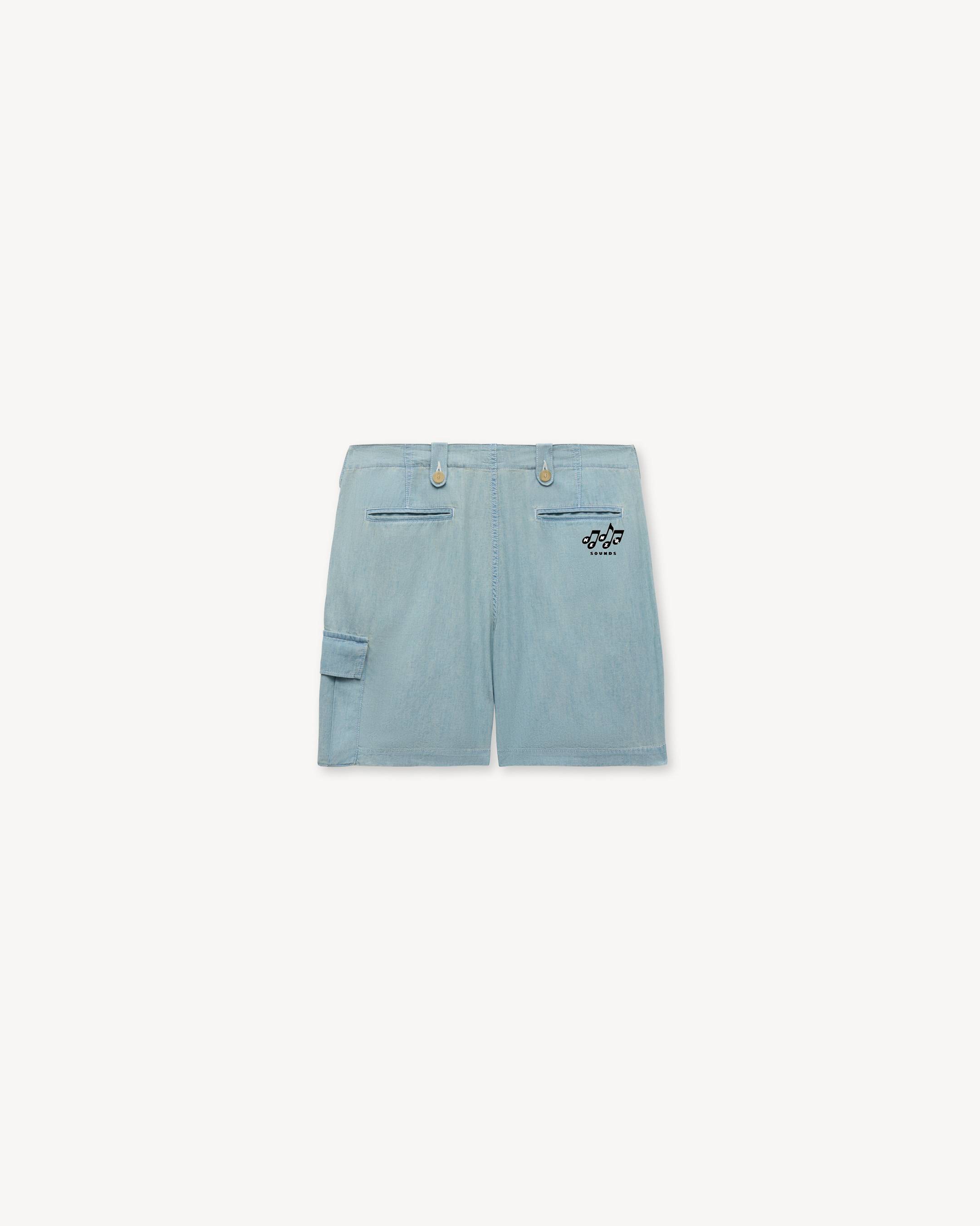 'KENZO Sounds' cargo shorts in japanese denim
