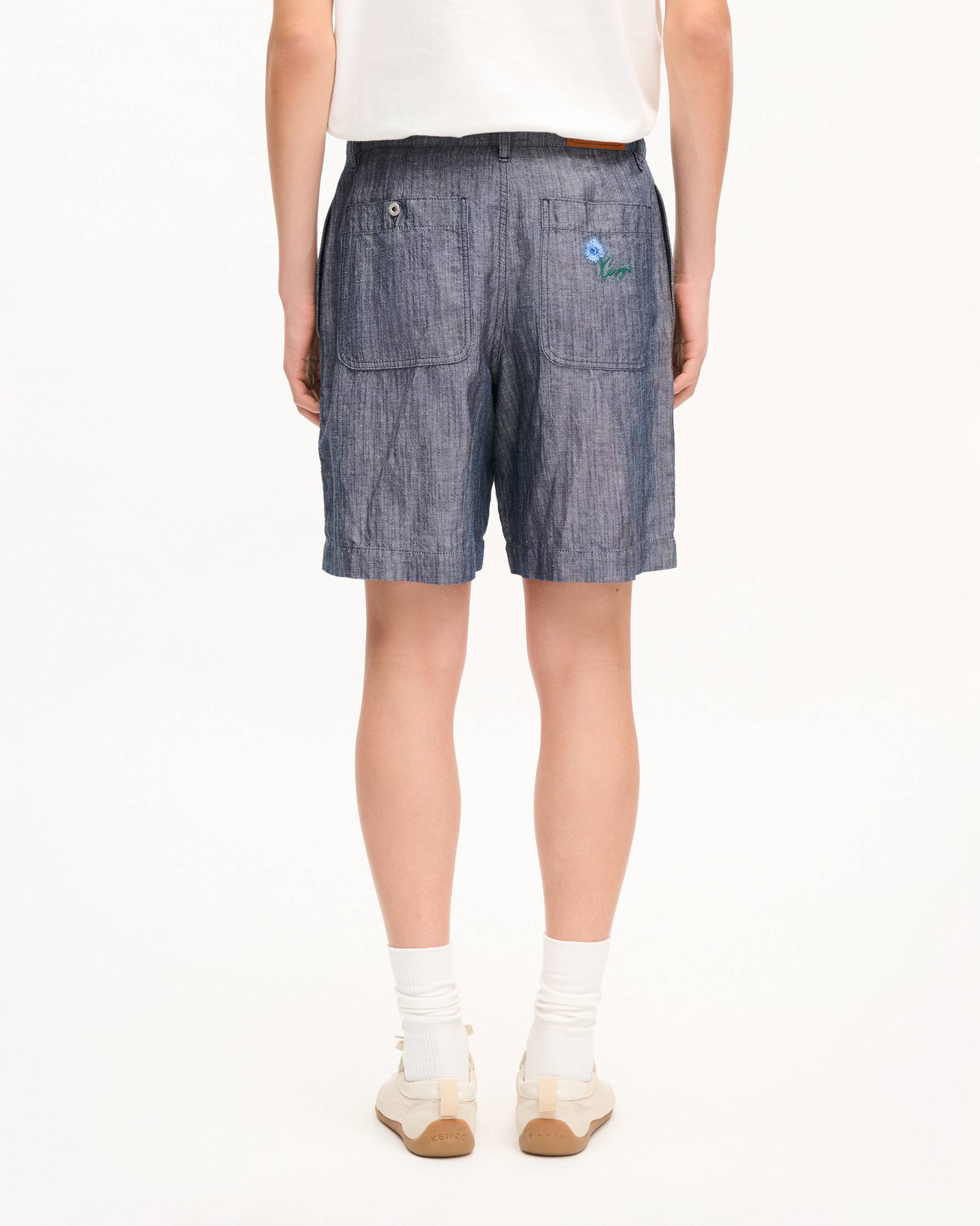 Pantaloncini corti in cotone e lino 'KENZO Tulip'