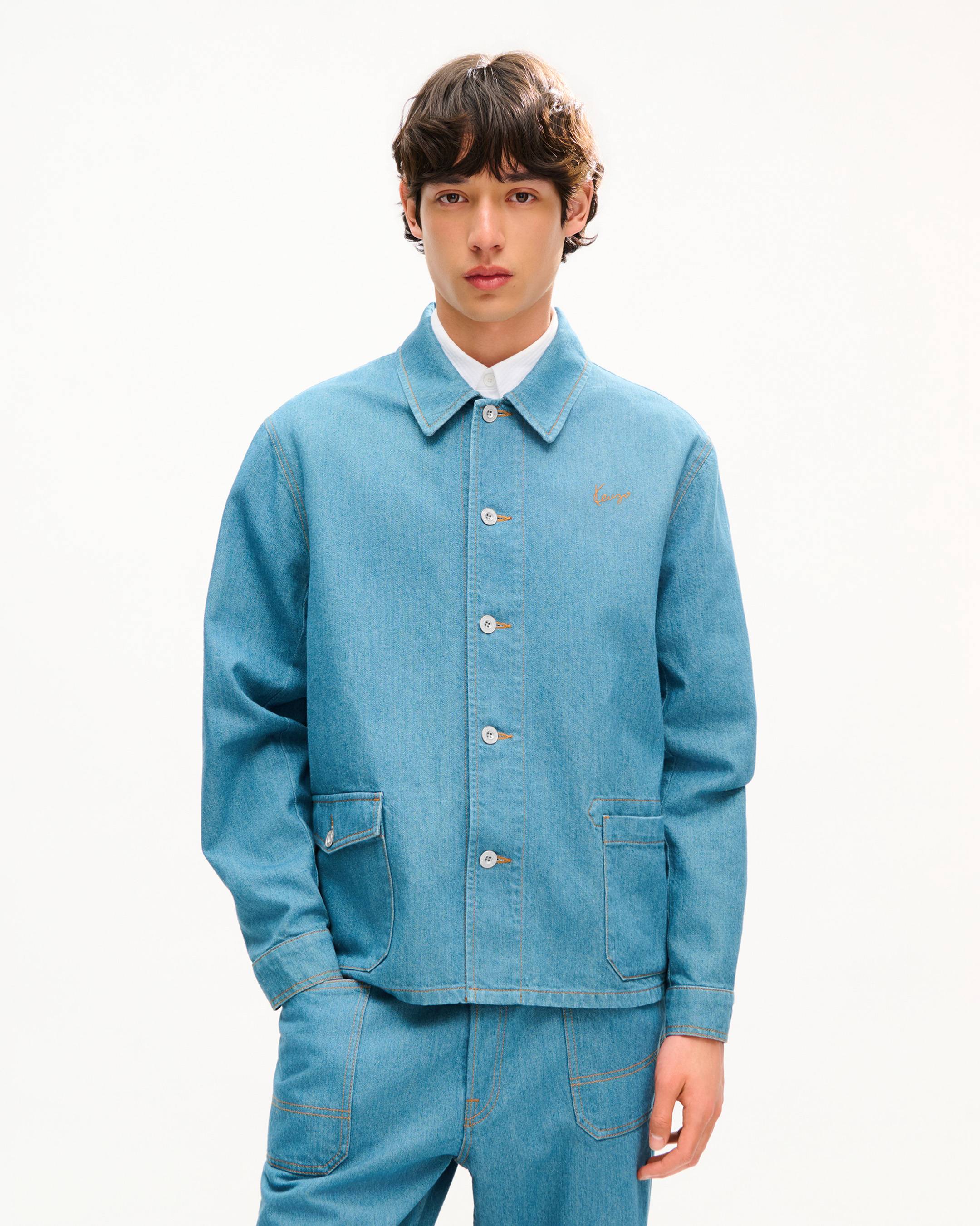 'KENZO Signature' チョア ジャケット イン ジャパニーズ デニム