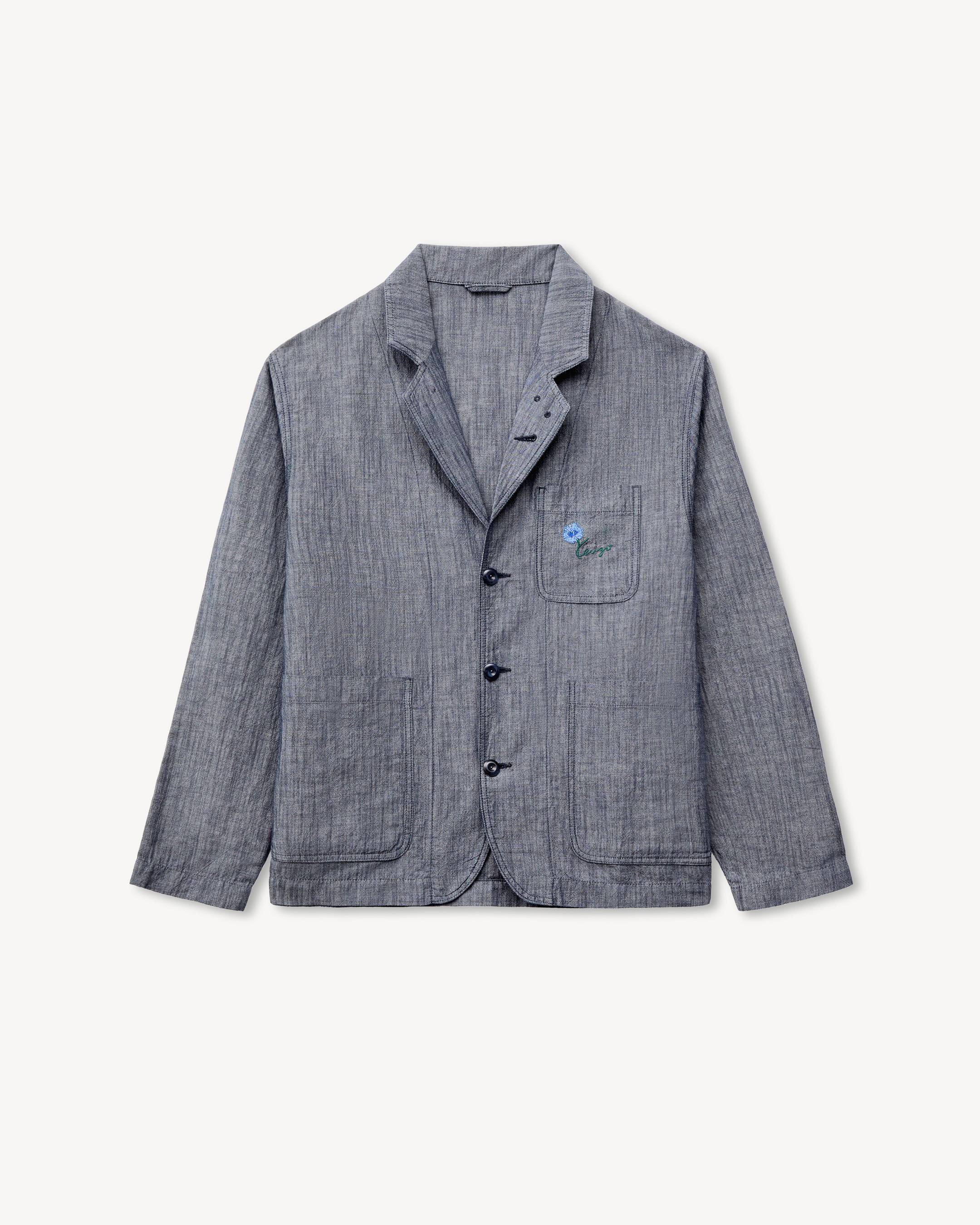KENZO Tulip' light workwear jacket in cotton linen | Men's | KENZO