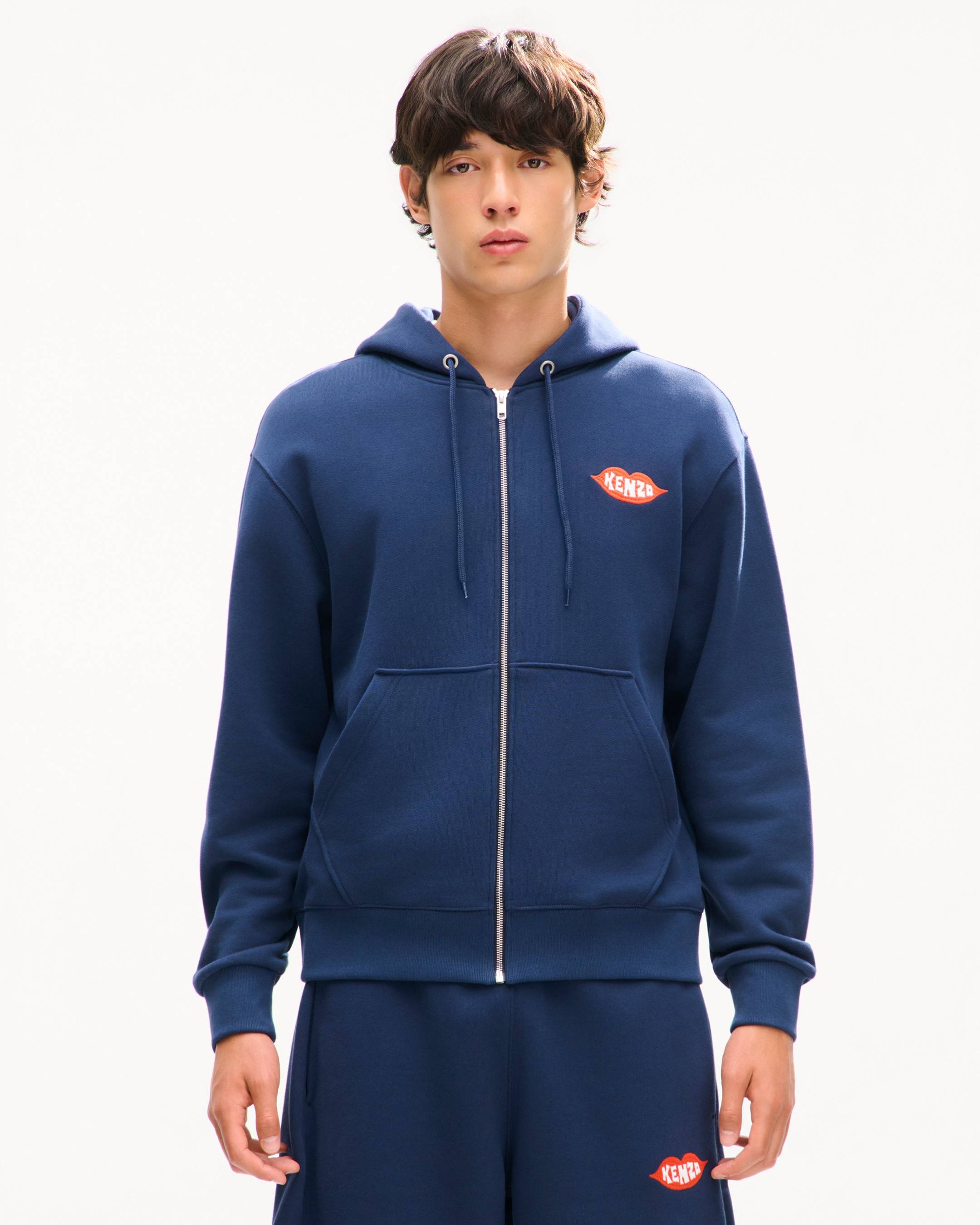 'KENZO Loves' エンブロイダリー フーディー イン コットン
