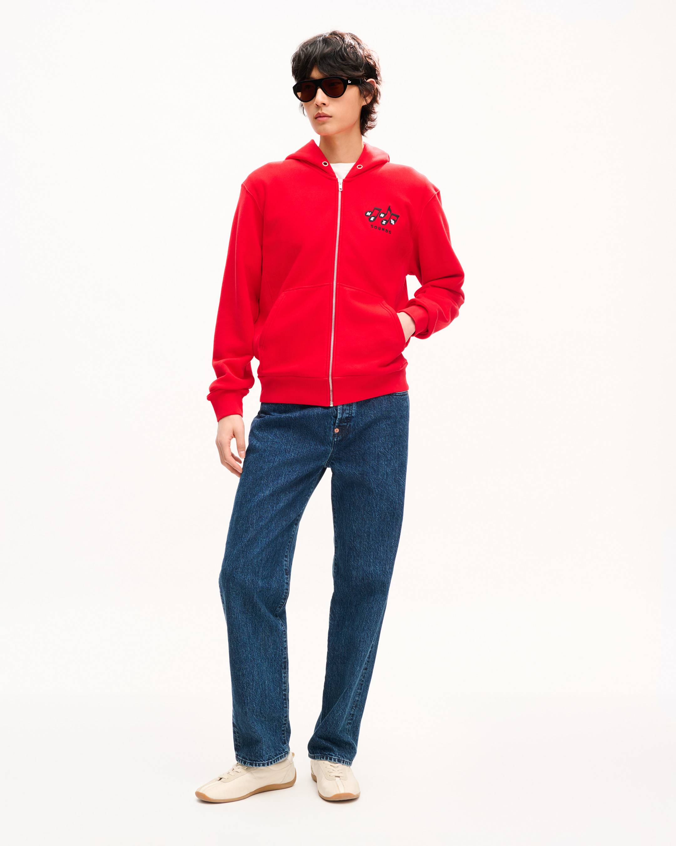 'KENZO Sounds' ジップアップ フーディー イン コットン
