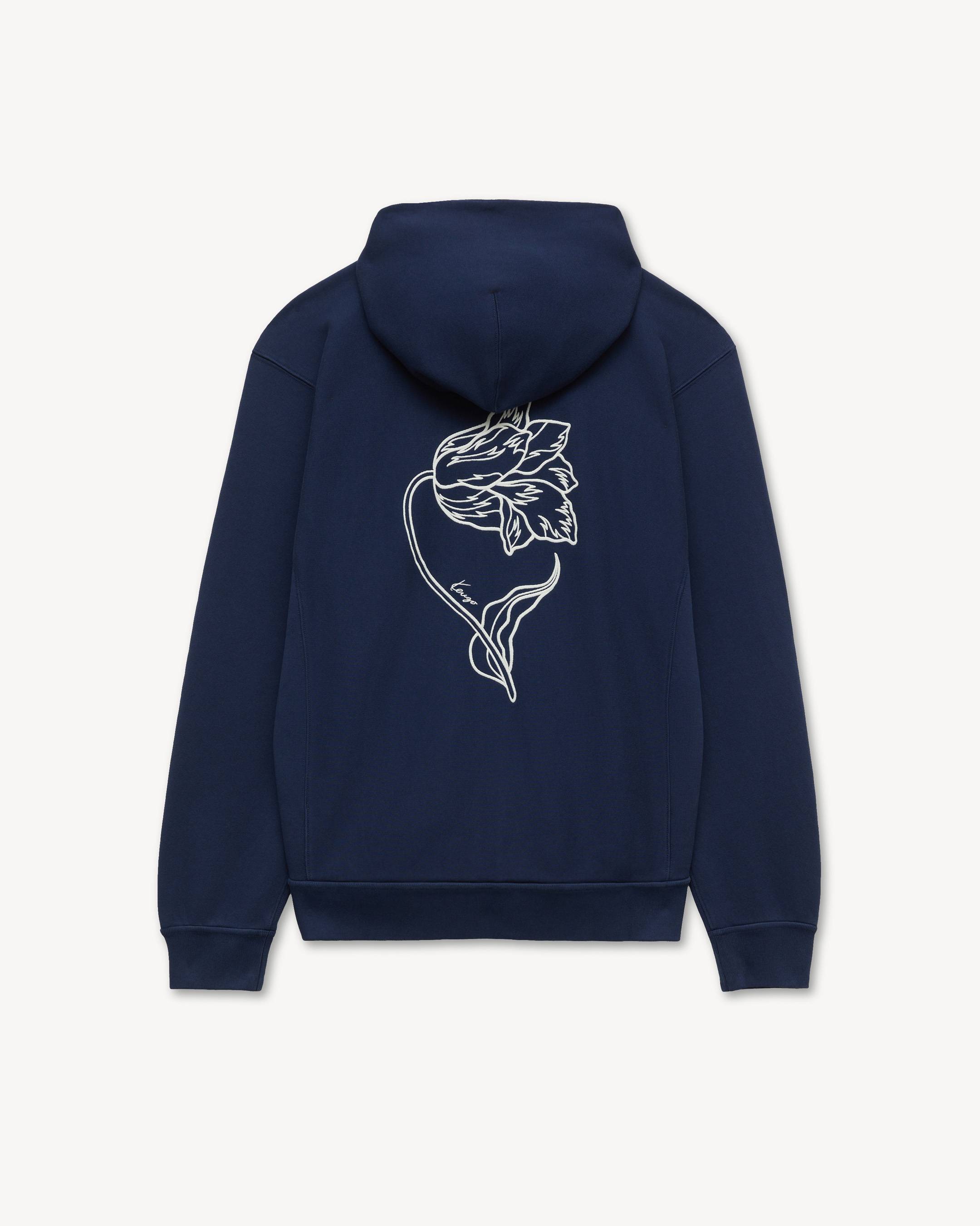 KENZO Tulip' エンブロイダリー ジップアップ フーディー イン