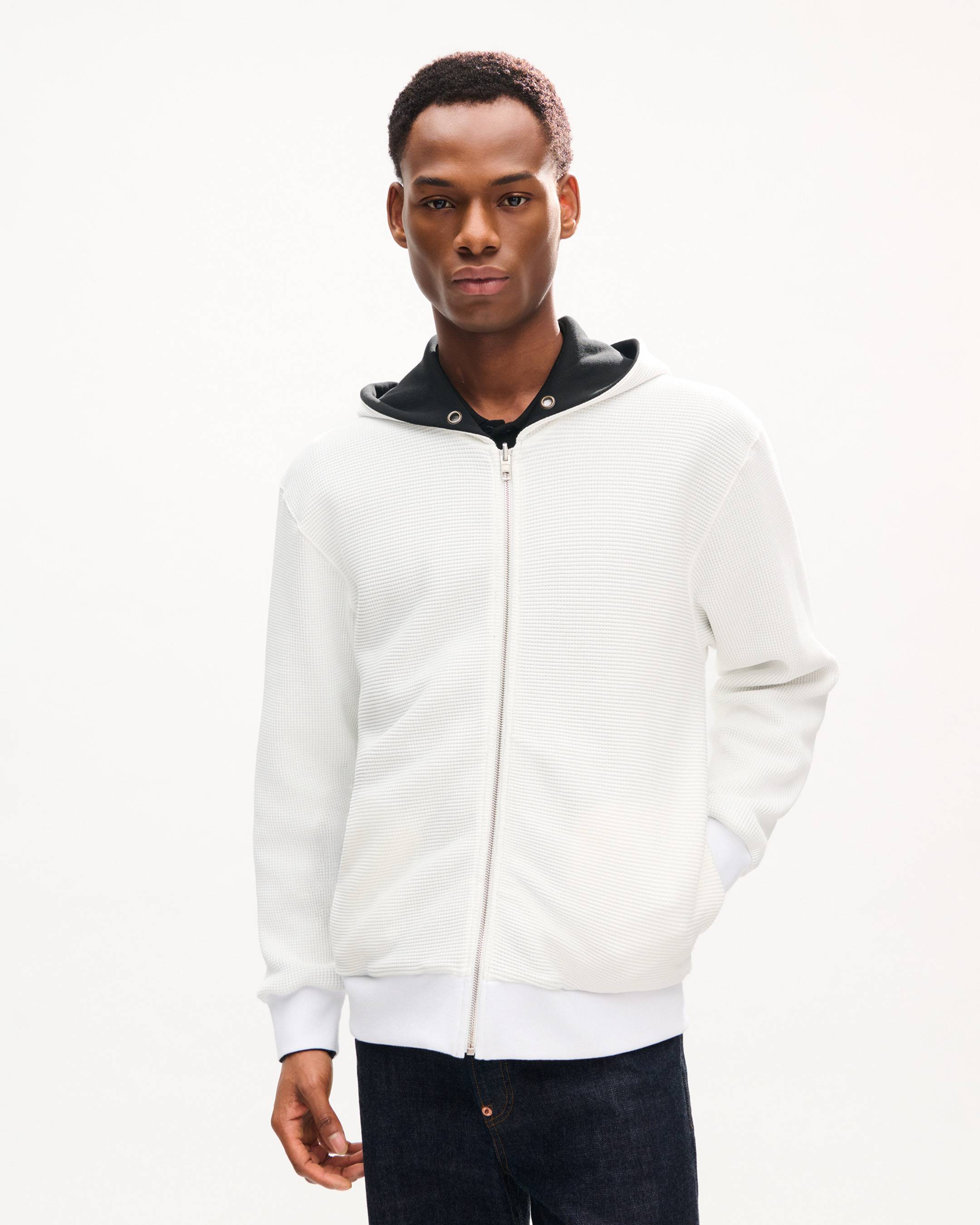 Sweatshirt &agrave; capuche zipp&eacute; r&eacute;versible 'KENZO Tulip' en coton