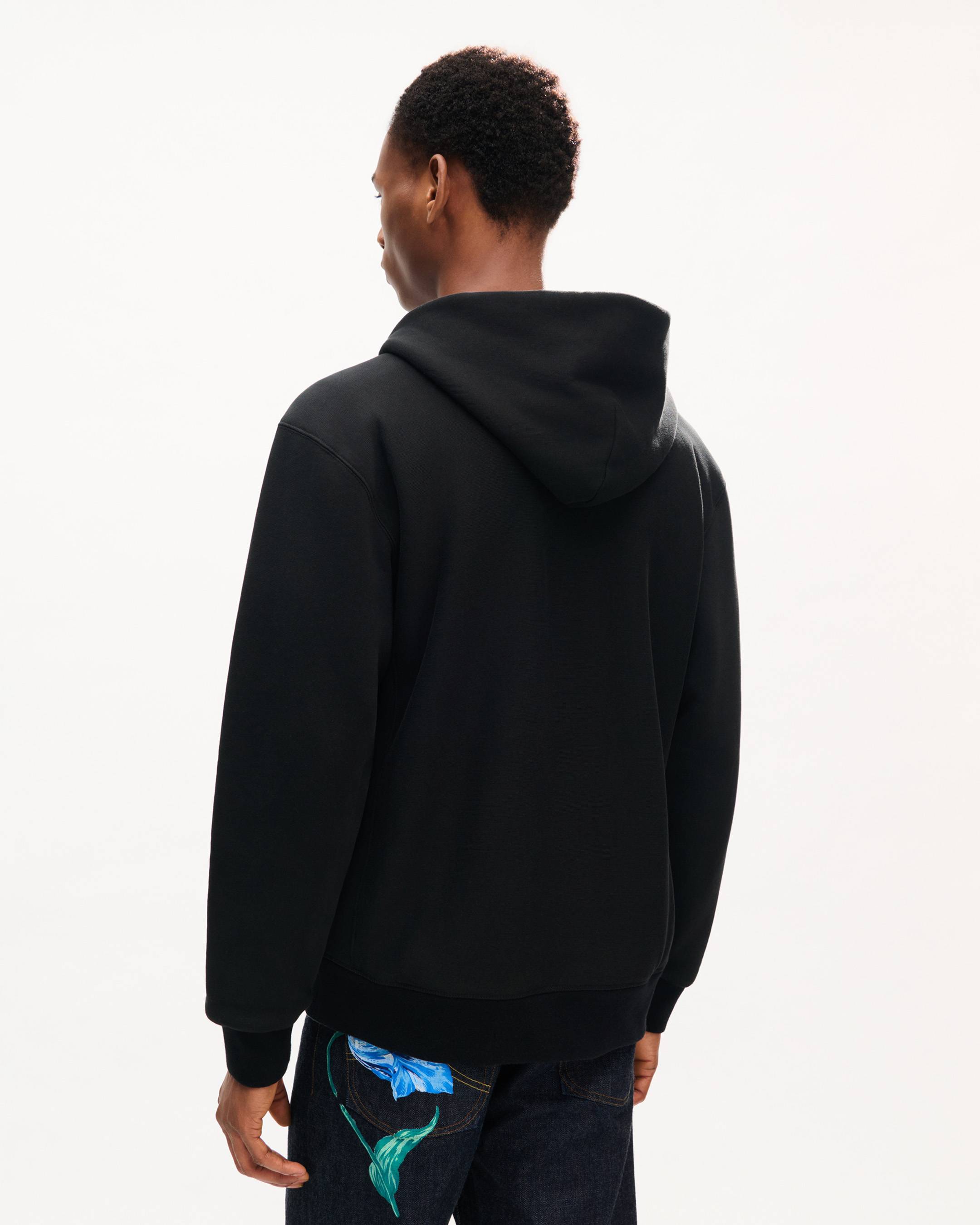 Sweatshirt &agrave; capuche zipp&eacute; r&eacute;versible 'KENZO Tulip' en coton