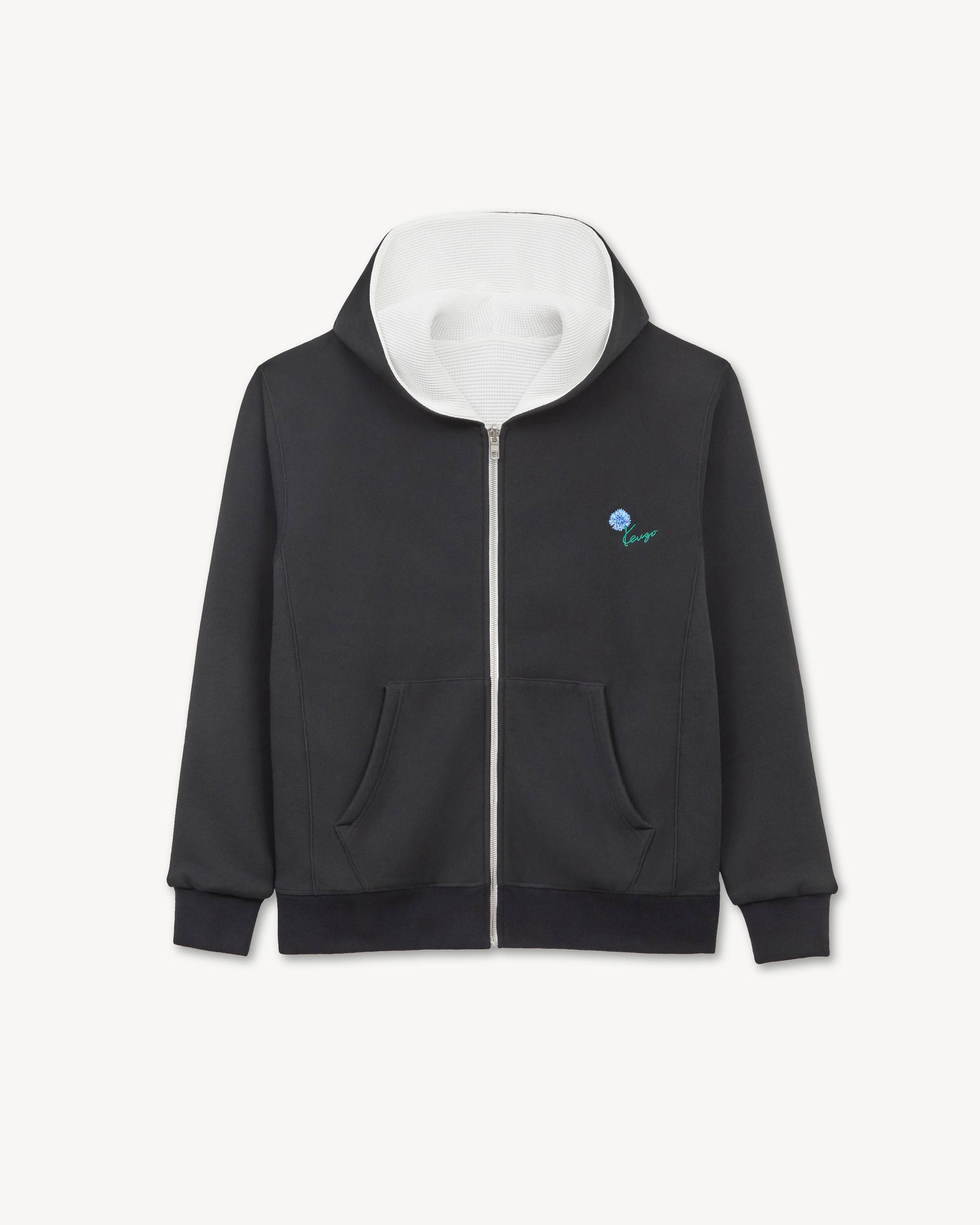 トップス kenj KENZO Tulip' reversible zip up hoodie in cotton | Men's | KENZO