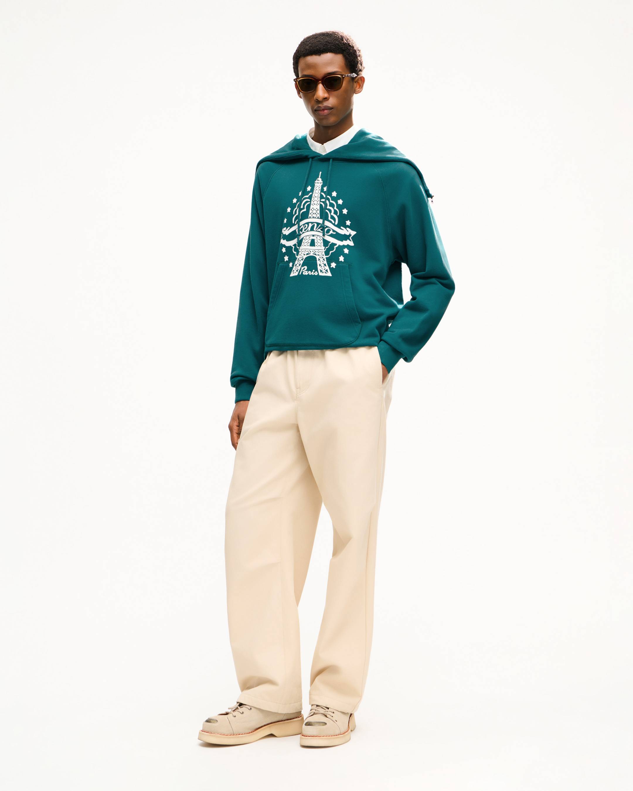 'KENZO Eiffel Tower Design' フーディー イン コットン