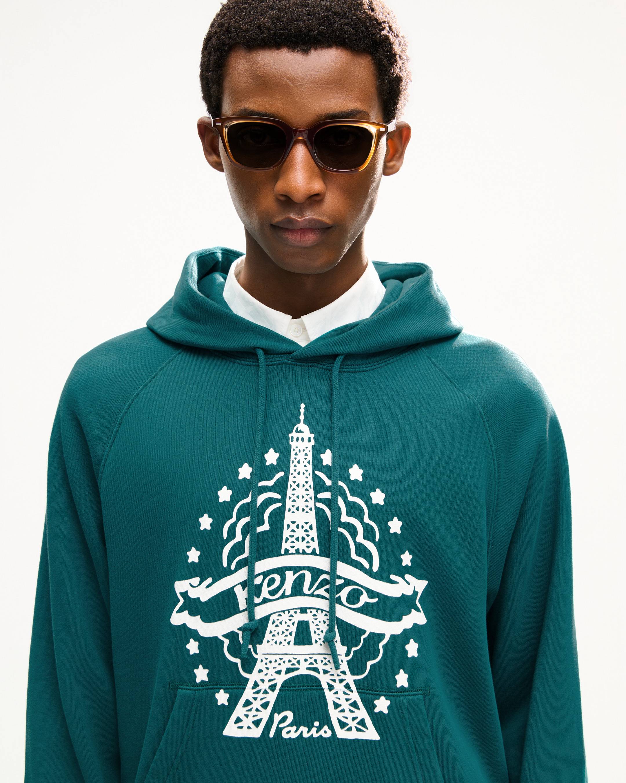 'KENZO Eiffel Tower Design' フーディー イン コットン