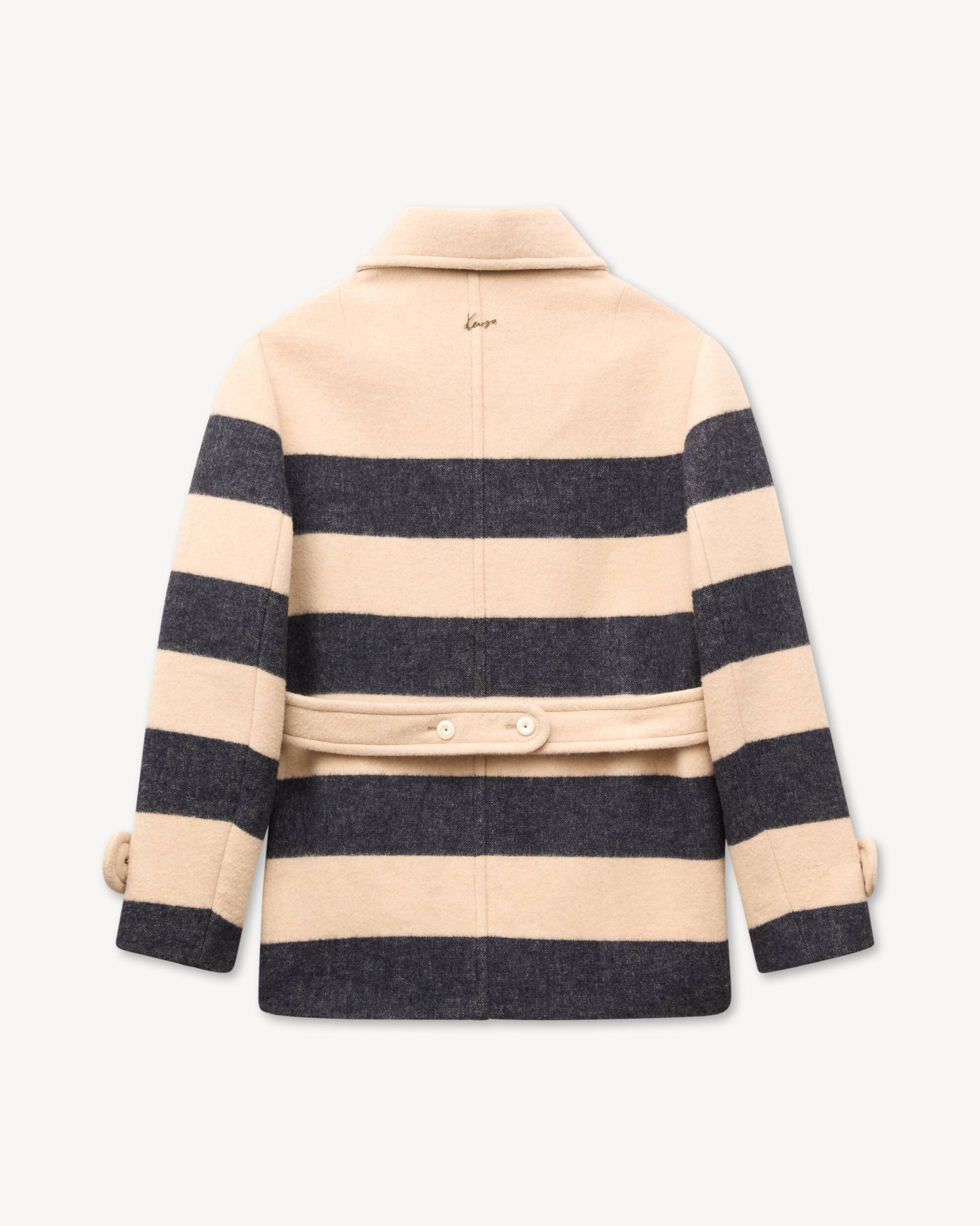Genderless coat in jacquard polyamide wool | Men's | KENZO