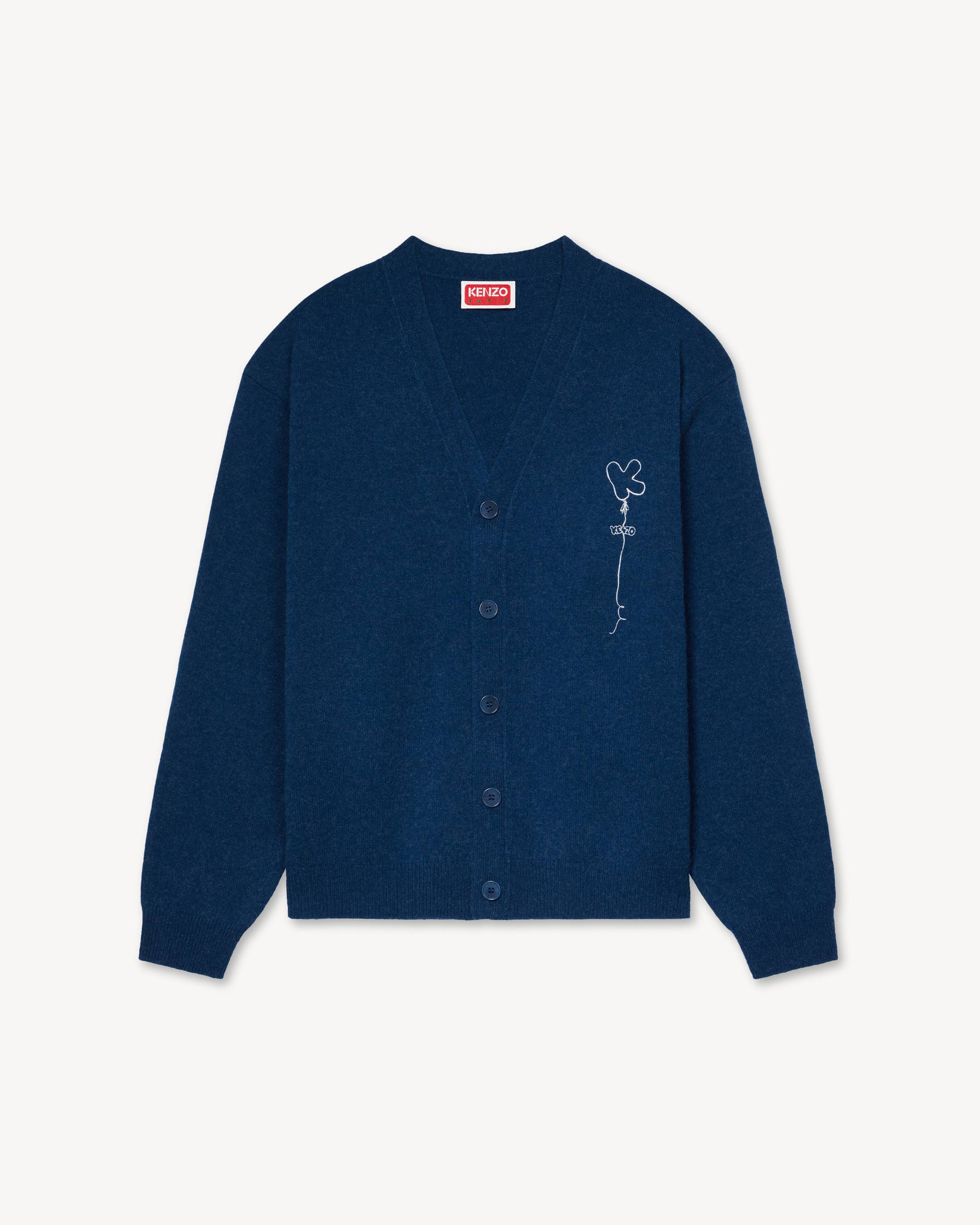 Strickjacke mit &bdquo;KENZO Balloons&ldquo;-Stickerei aus Wolle