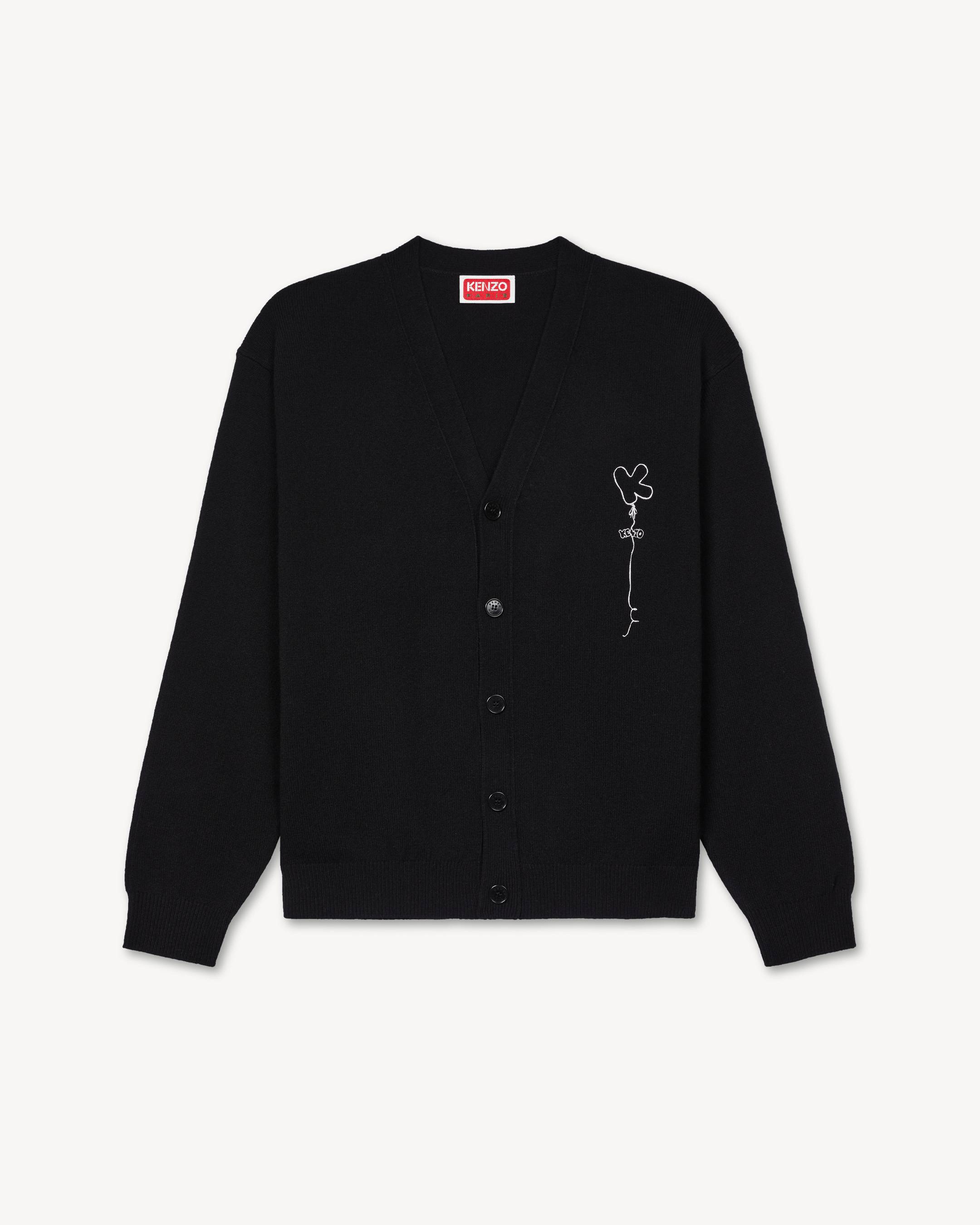 Strickjacke mit &bdquo;KENZO Balloons&ldquo;-Stickerei aus Wolle