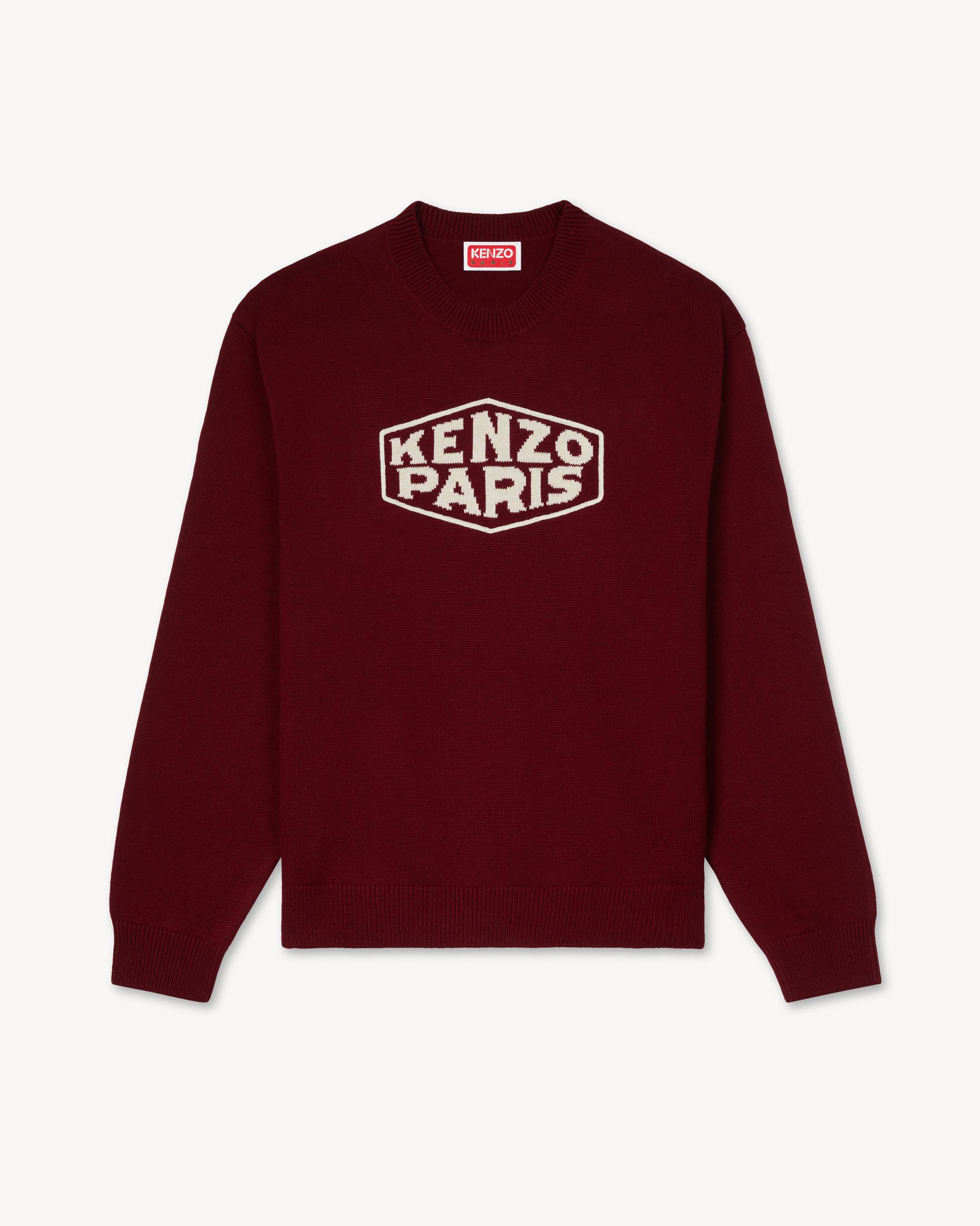 Pullover mit &bdquo;KENZO Paris Frame&ldquo;-Stickerei aus Wolle und Baumwolle