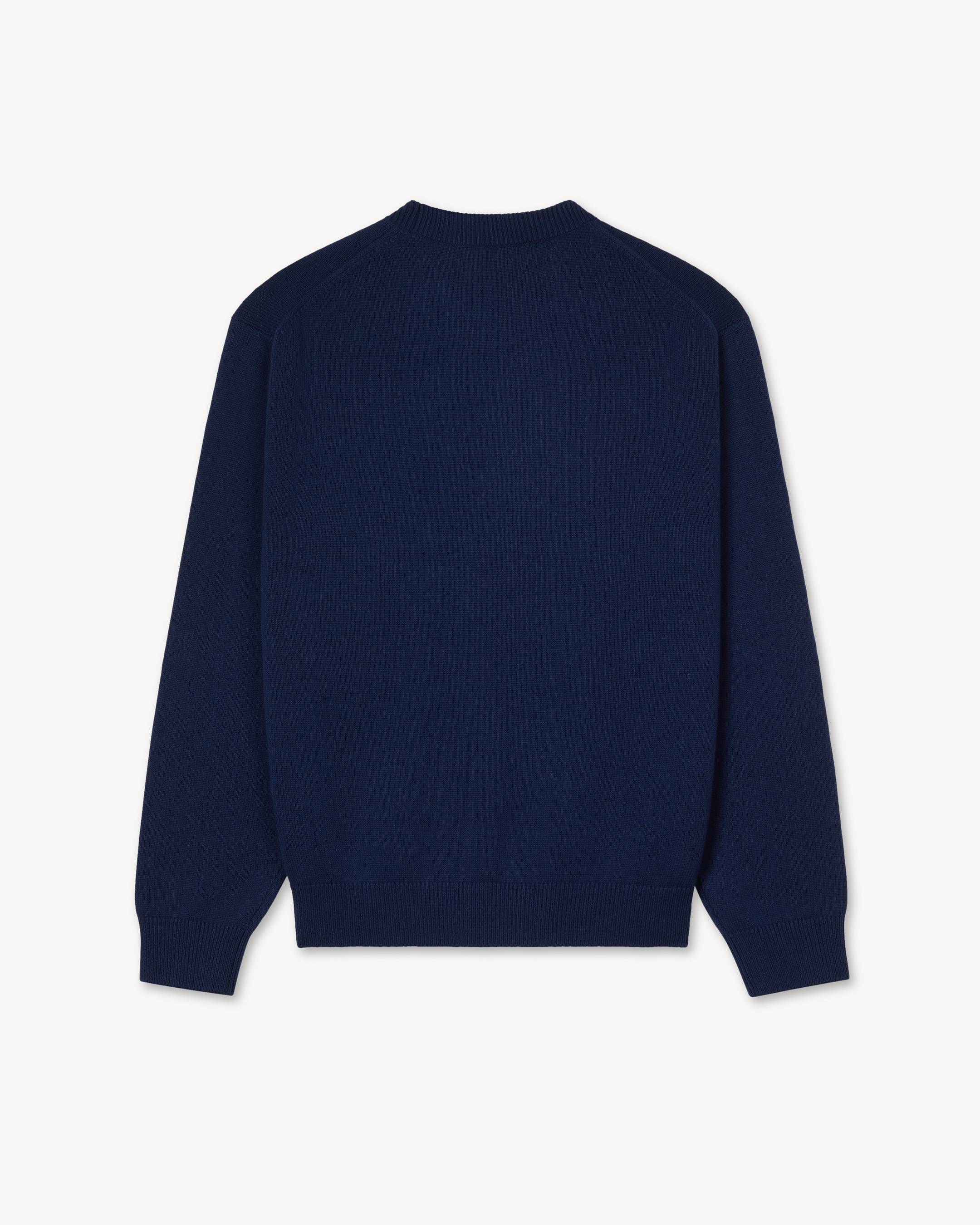 Pullover mit &bdquo;KENZO Paris Frame&ldquo;-Stickerei aus Wolle und Baumwolle