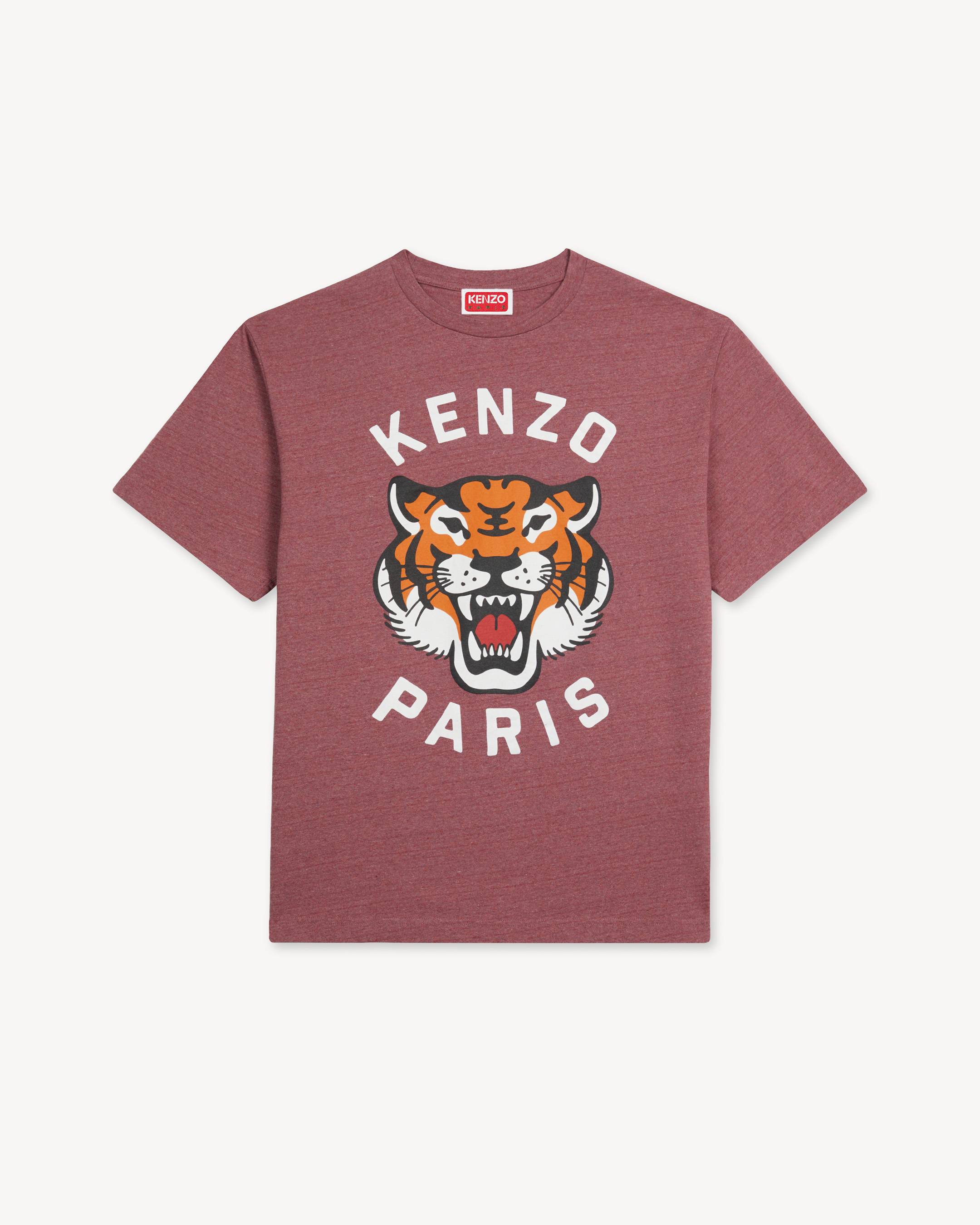'Lucky Tiger' oversized embroidered T-shirt in cotton