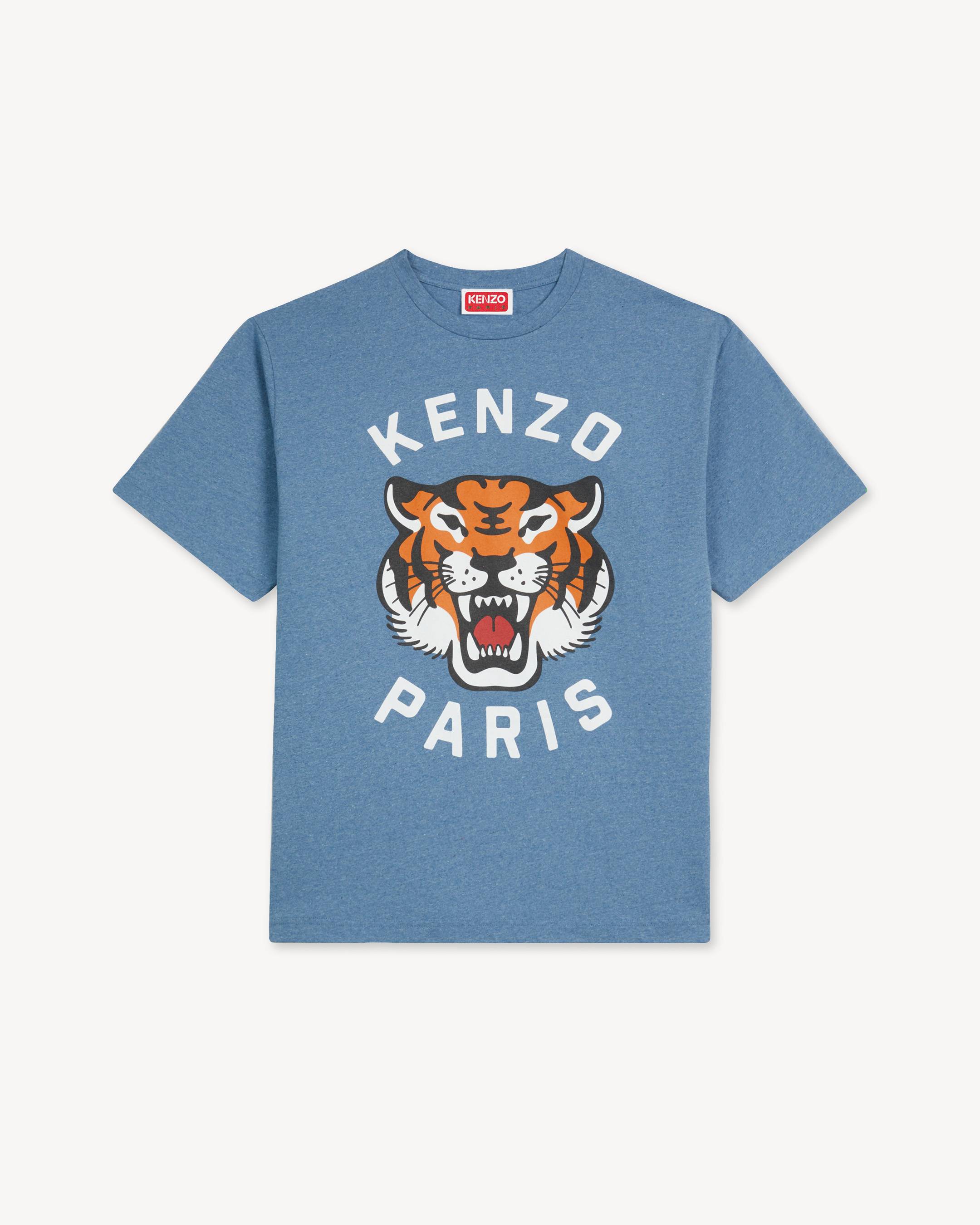 'Lucky Tiger' oversized embroidered T-shirt in cotton