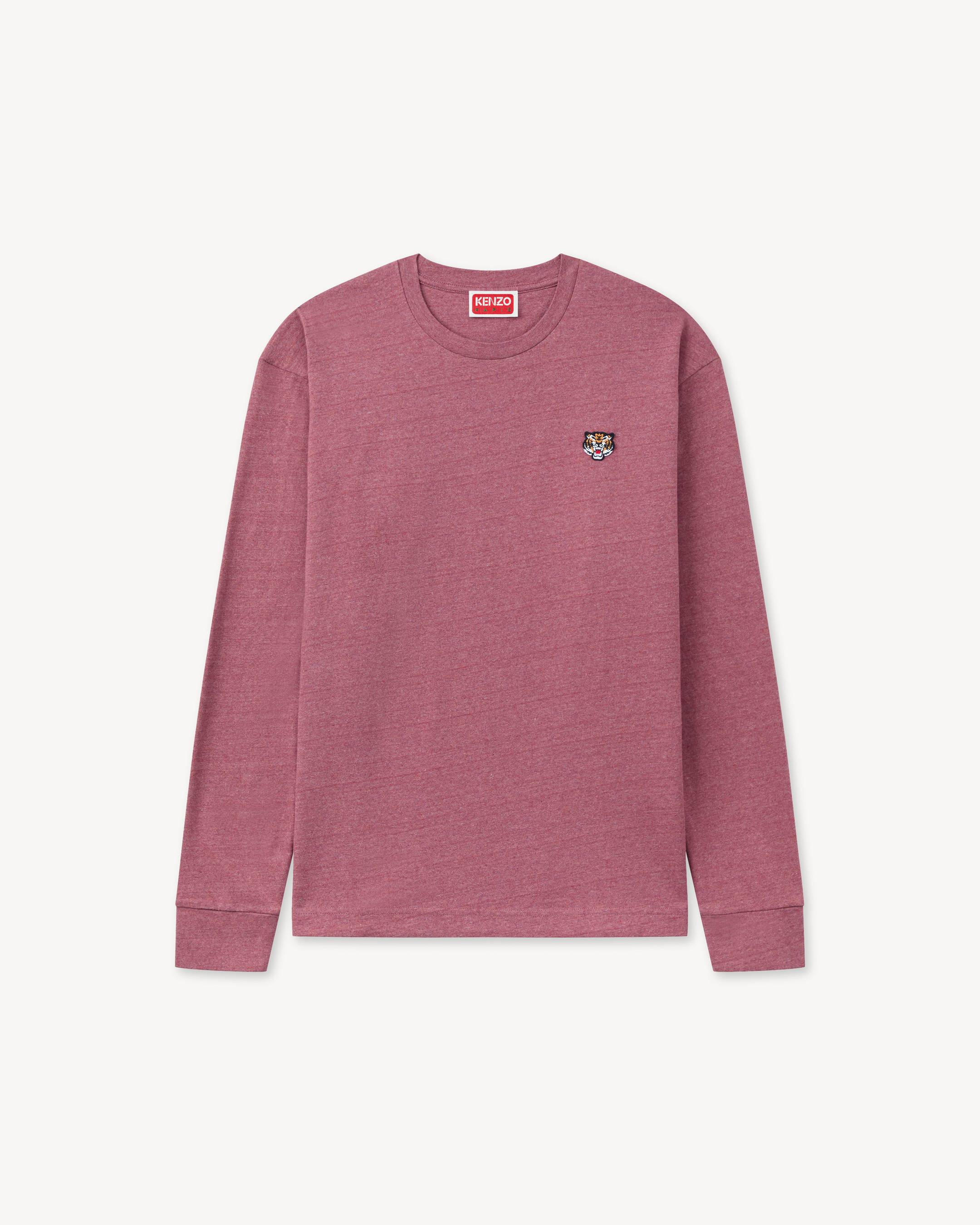 'Lucky Tiger' embroidered long sleeve T-shirt