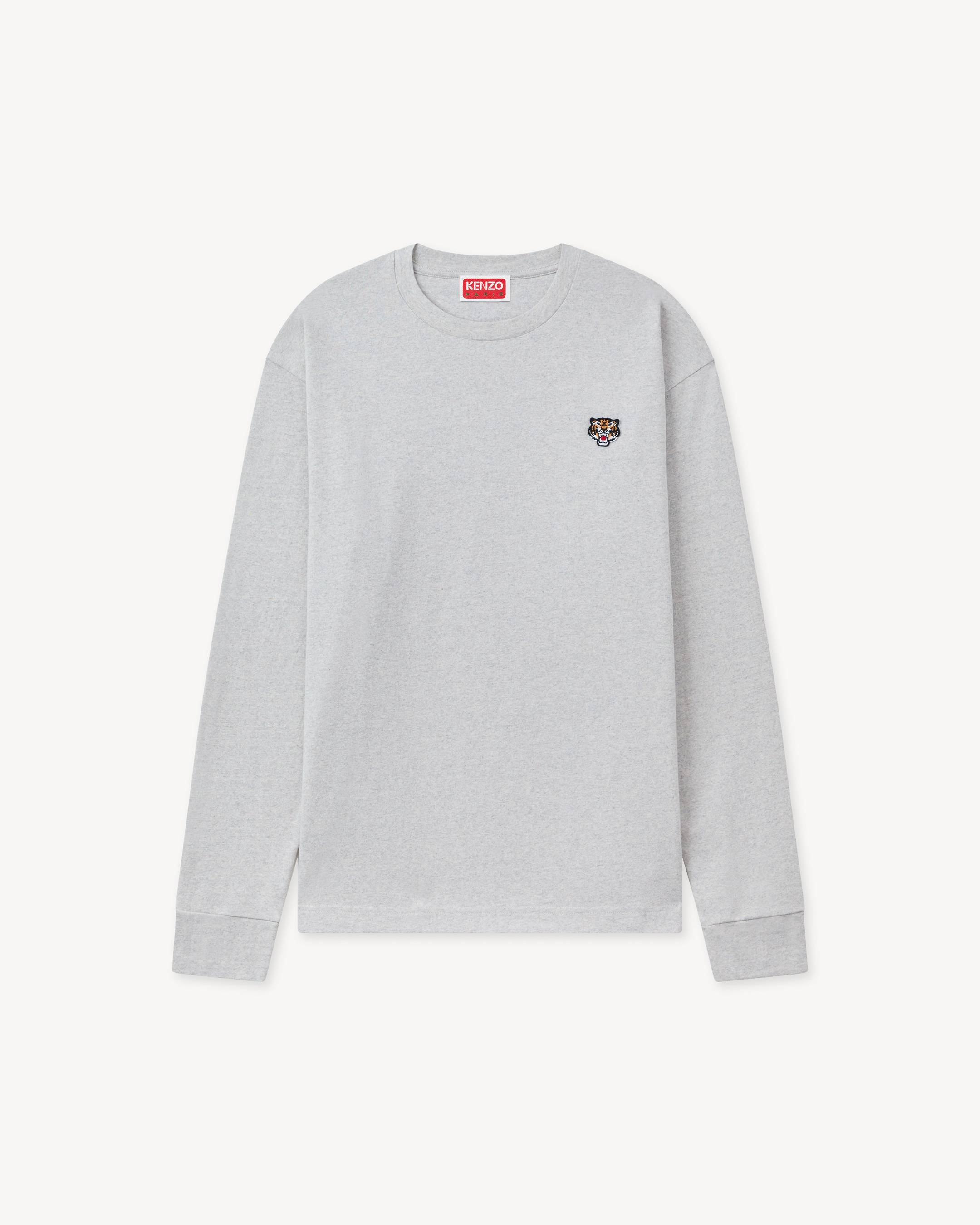'Lucky Tiger' embroidered long sleeve T-shirt