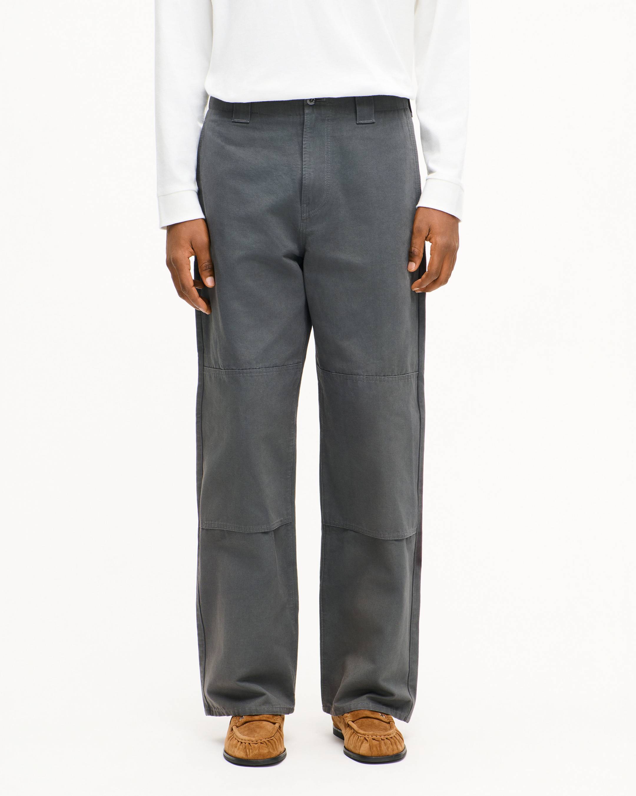 Pantal&oacute;n chino con rodillas reforzadas de algod&oacute;n