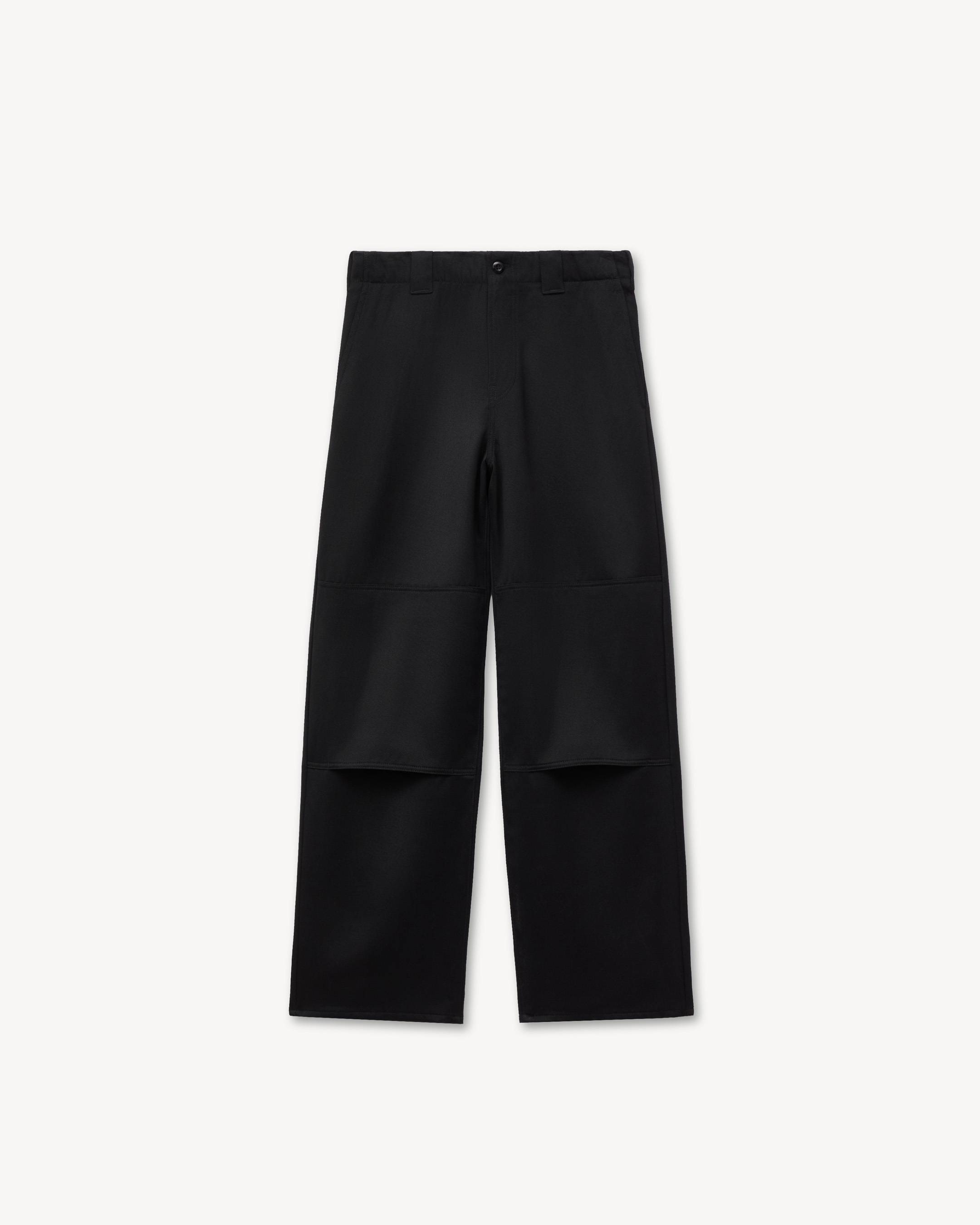 Double knee chino in virgin wool