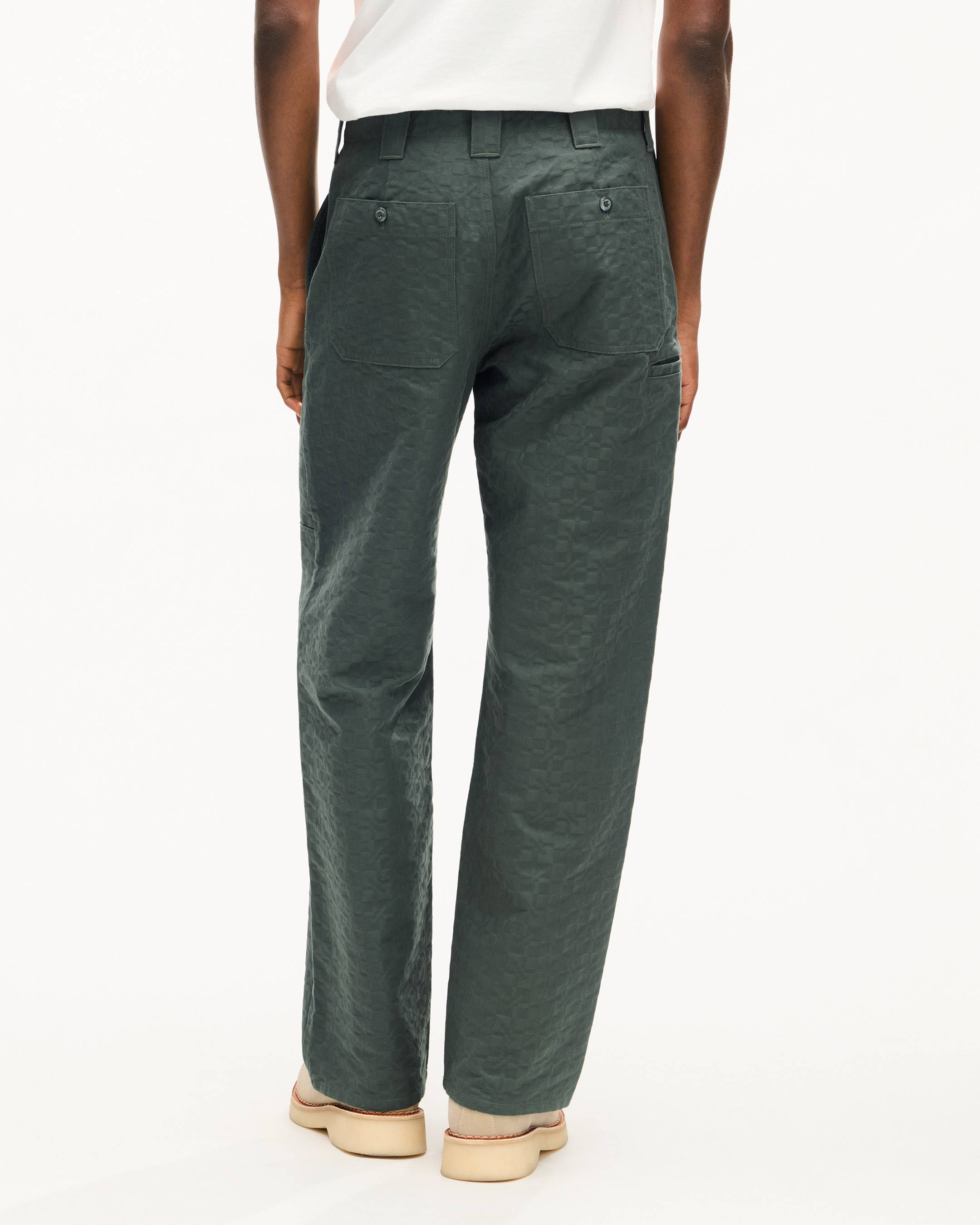 Pantal&oacute;n chino con rodillas reforzadas de algod&oacute;n 'Kenzogram'