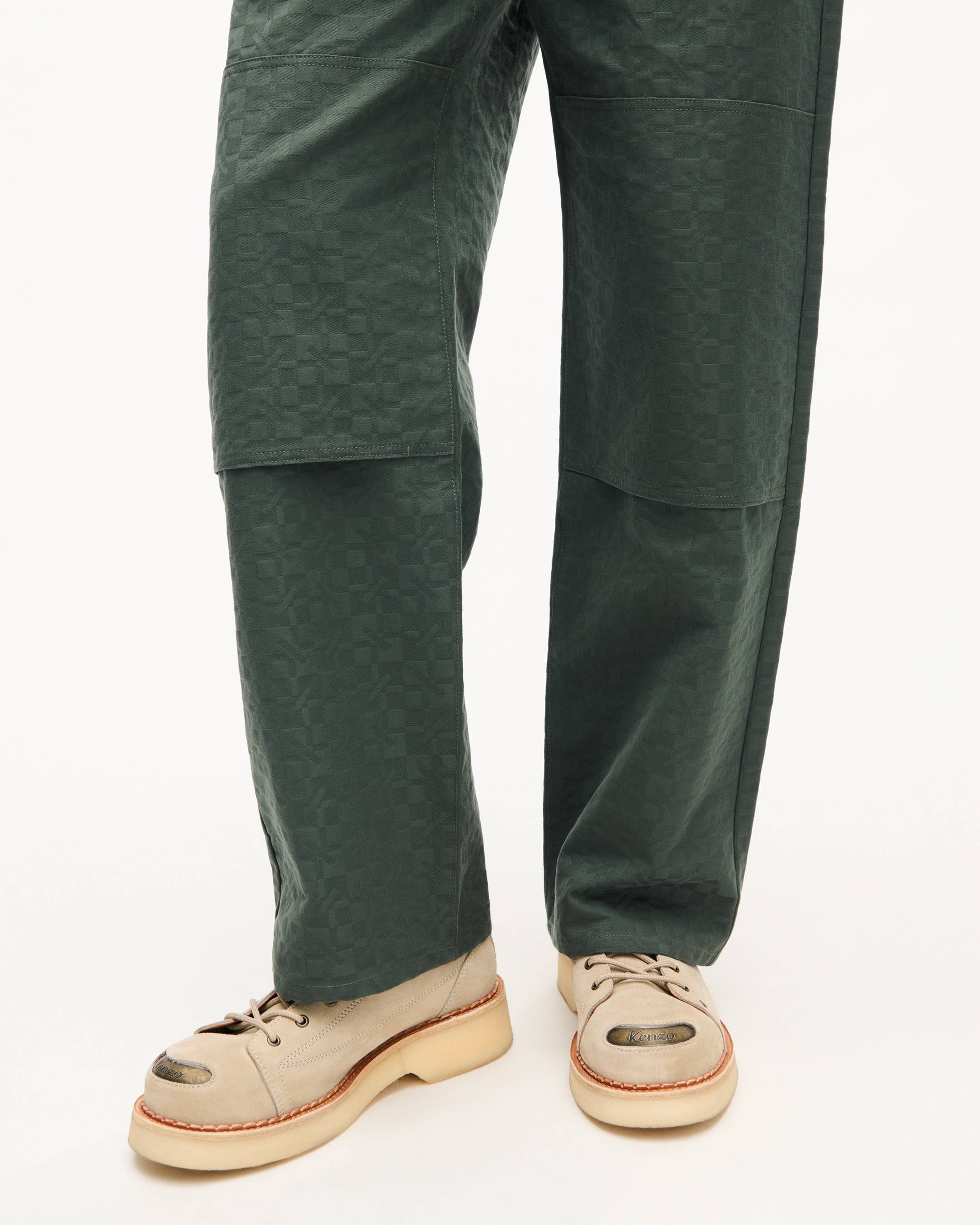 Pantal&oacute;n chino con rodillas reforzadas de algod&oacute;n 'Kenzogram'