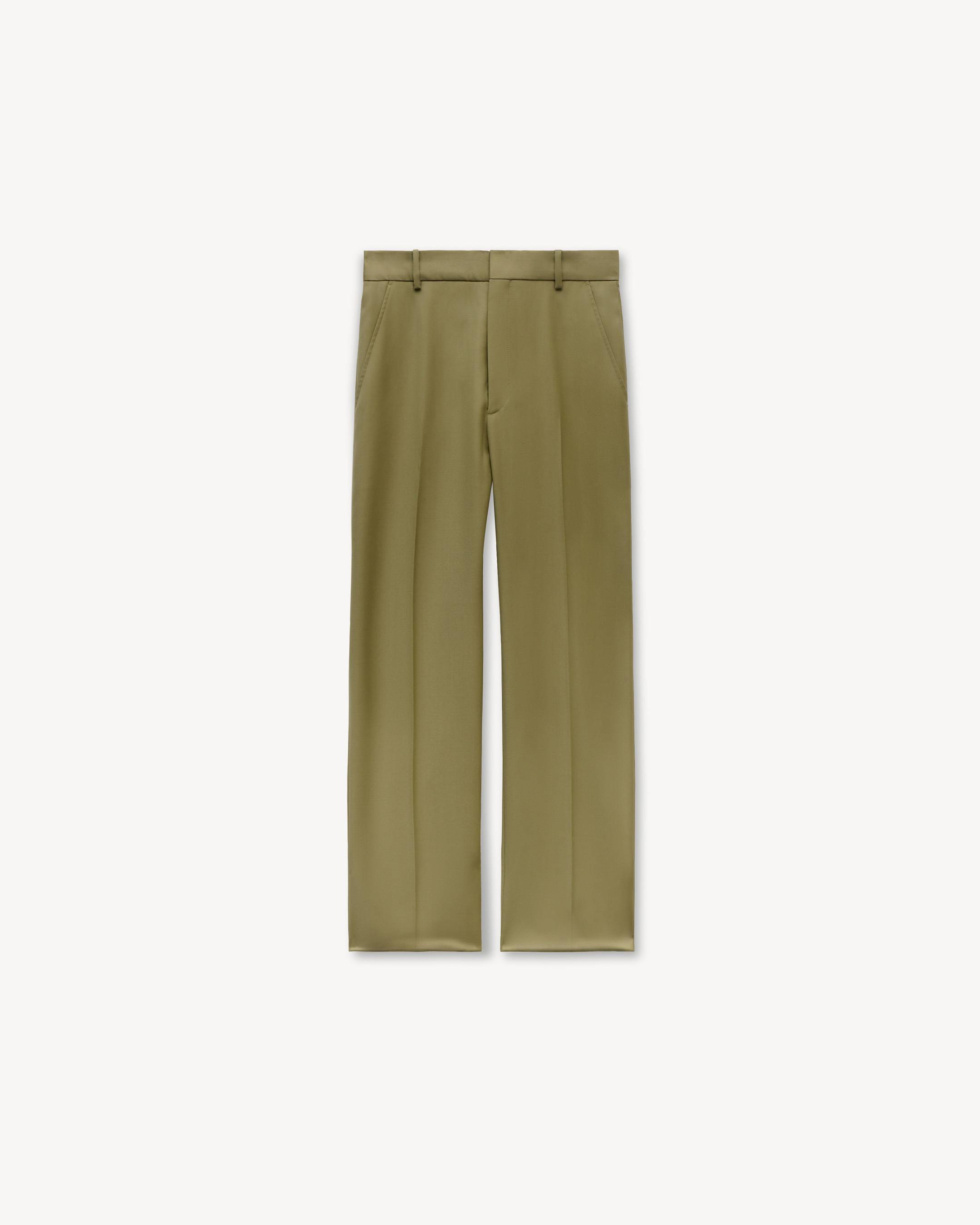 Pantalon de costume droit en laine vierge
