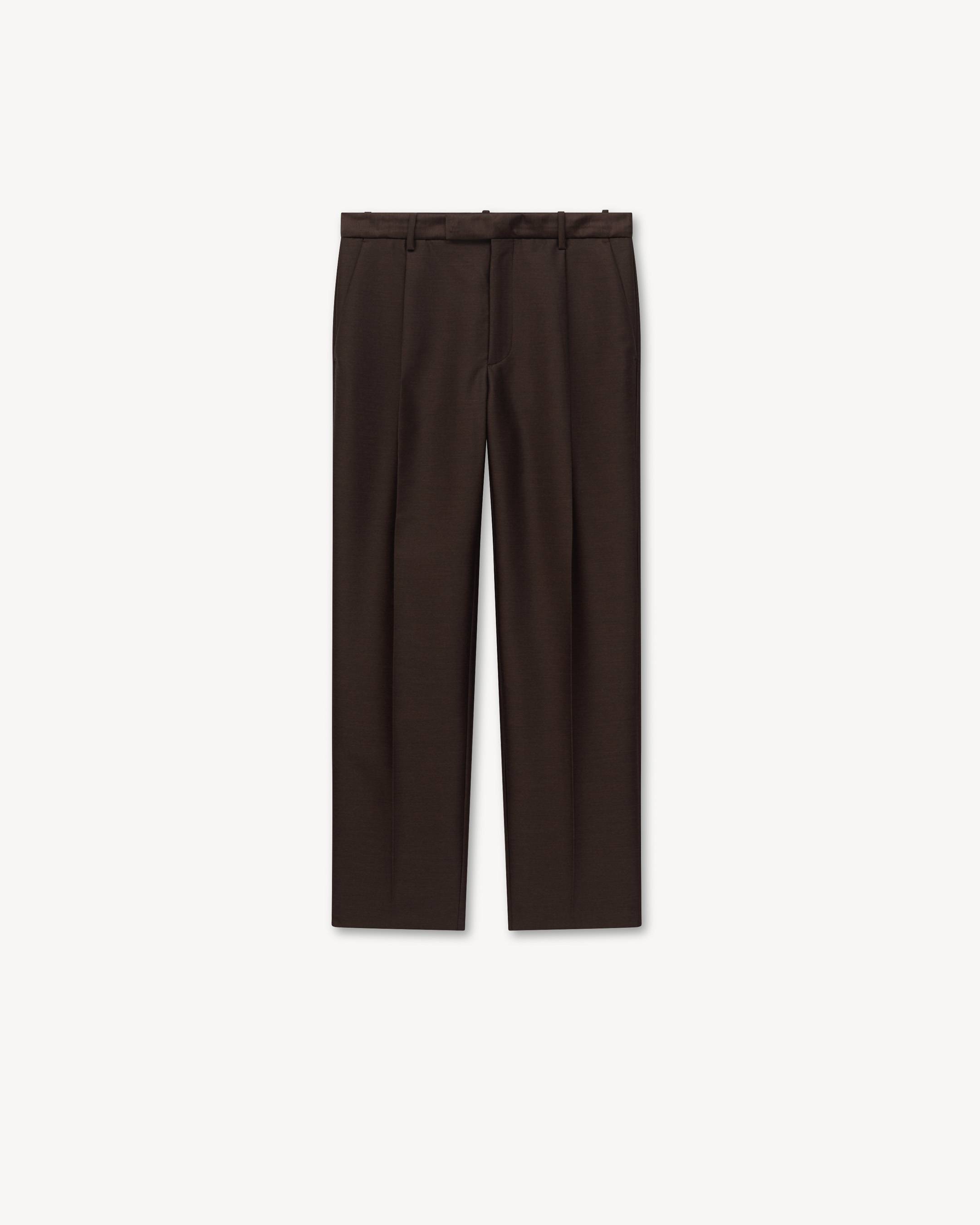 Pantal&oacute;n sastre de corte c&oacute;nico de lana virgen y seda