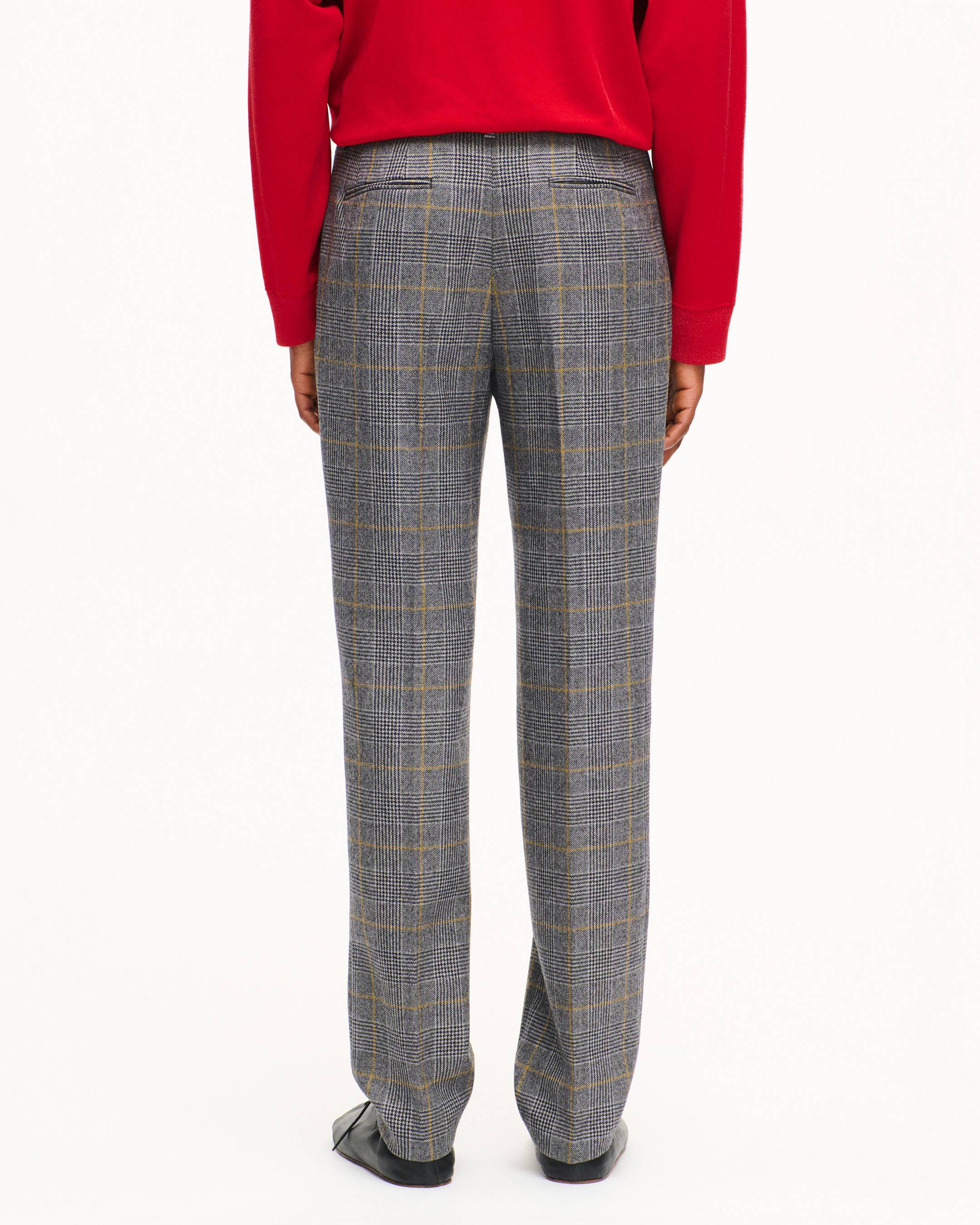 Pantal&oacute;n sastre de corte c&oacute;nico en lana 'KENZO Checks'