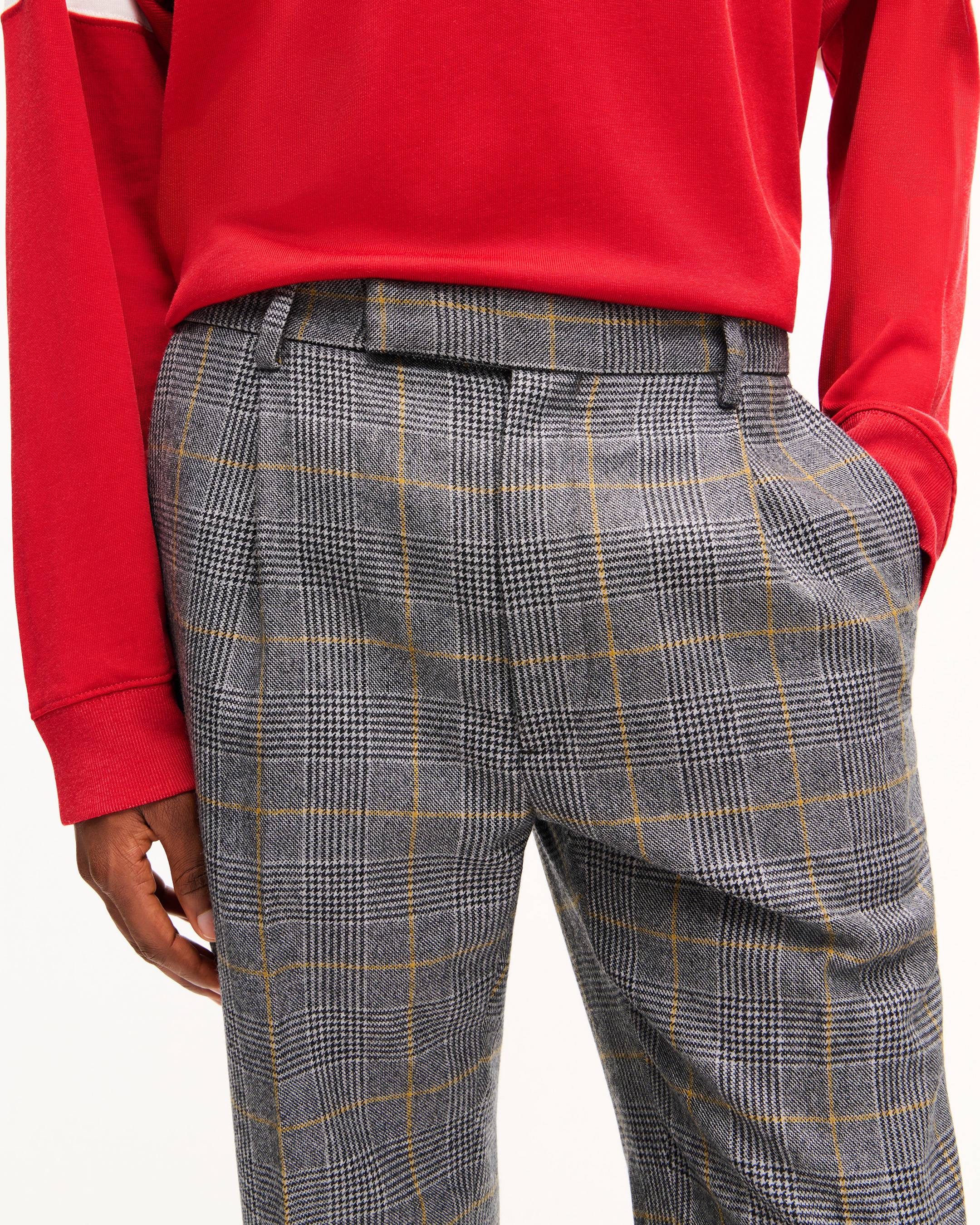 Pantal&oacute;n sastre de corte c&oacute;nico en lana 'KENZO Checks'