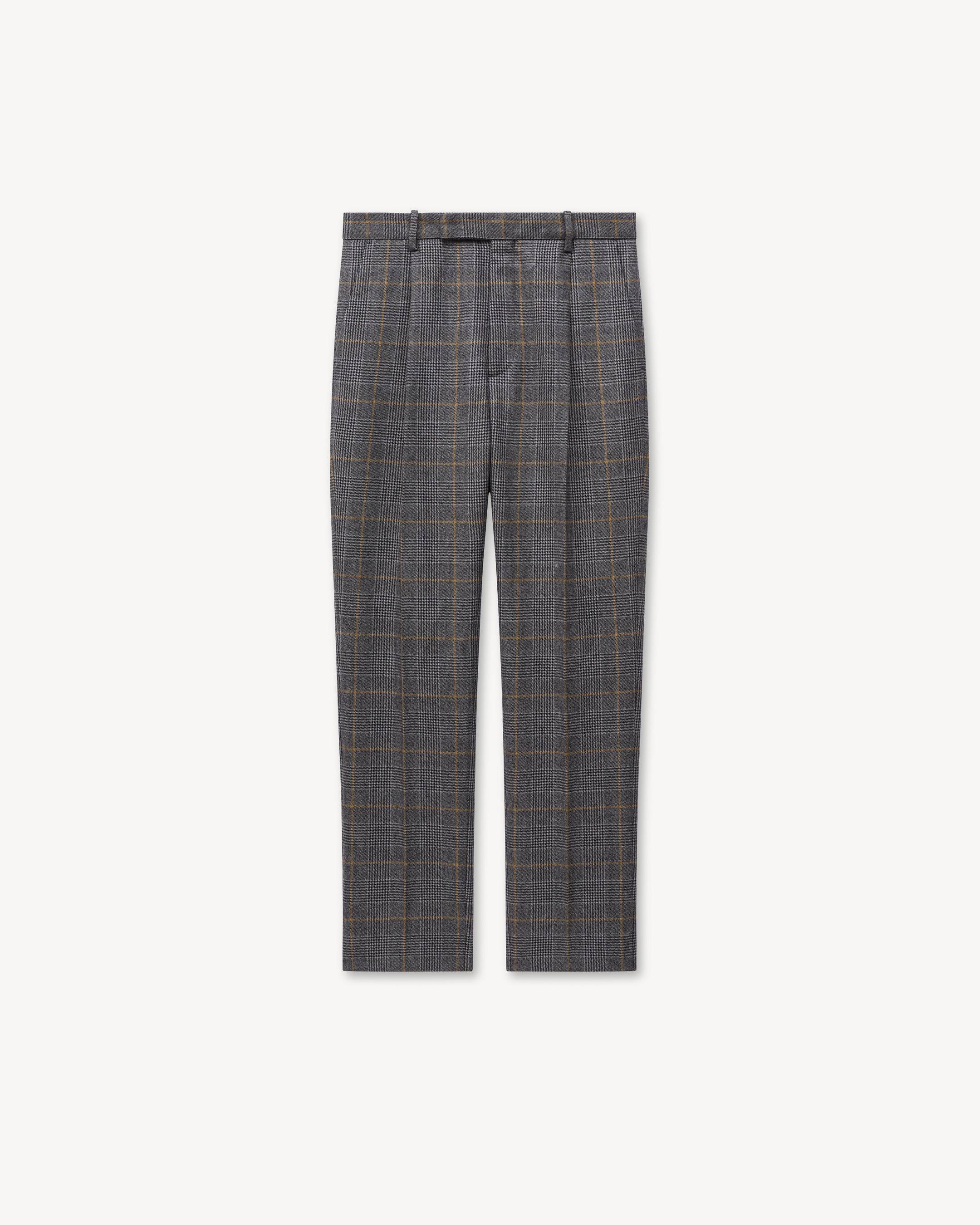 Pantal&oacute;n sastre de corte c&oacute;nico en lana 'KENZO Checks'