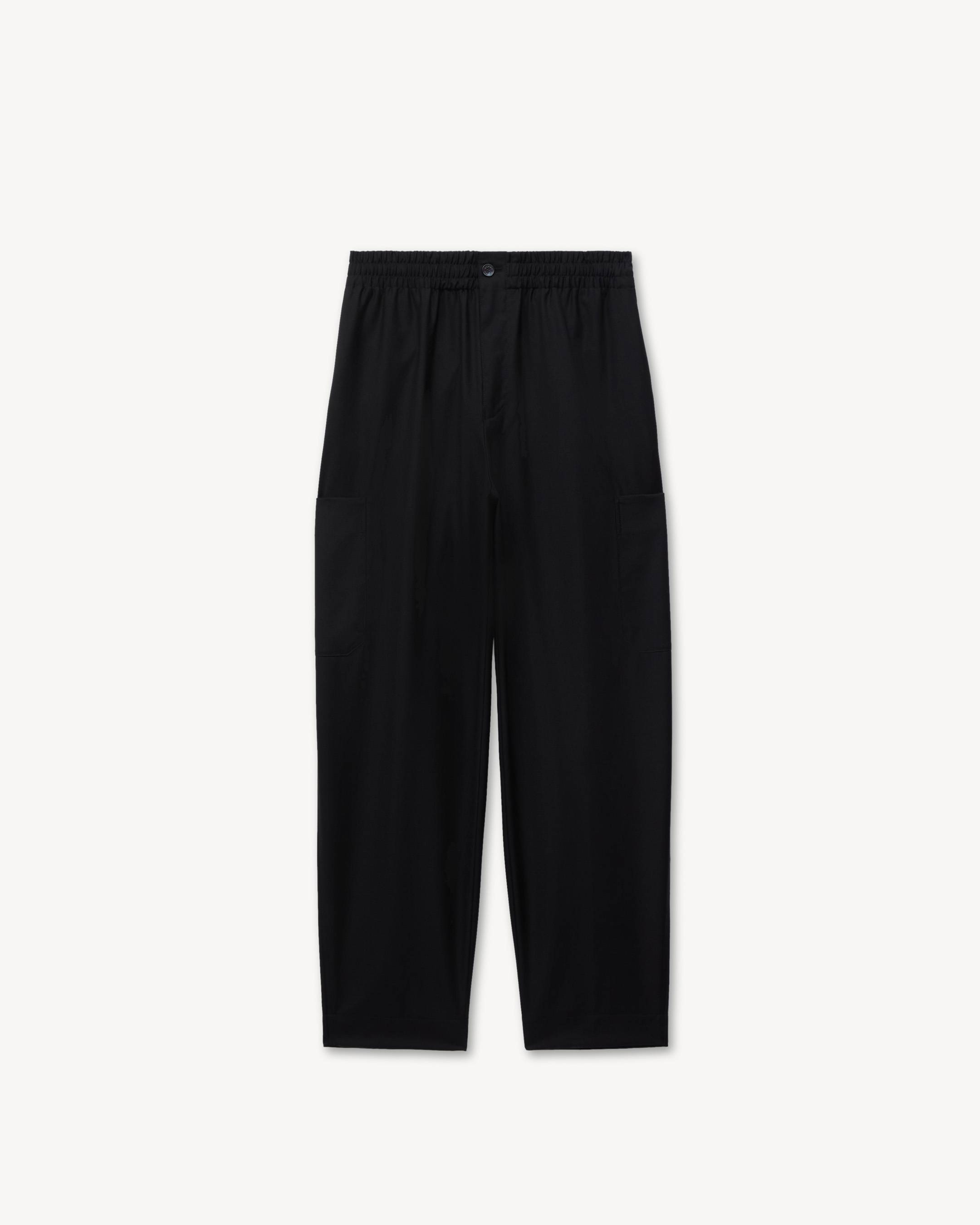 Cargo jogpants in virgin wool