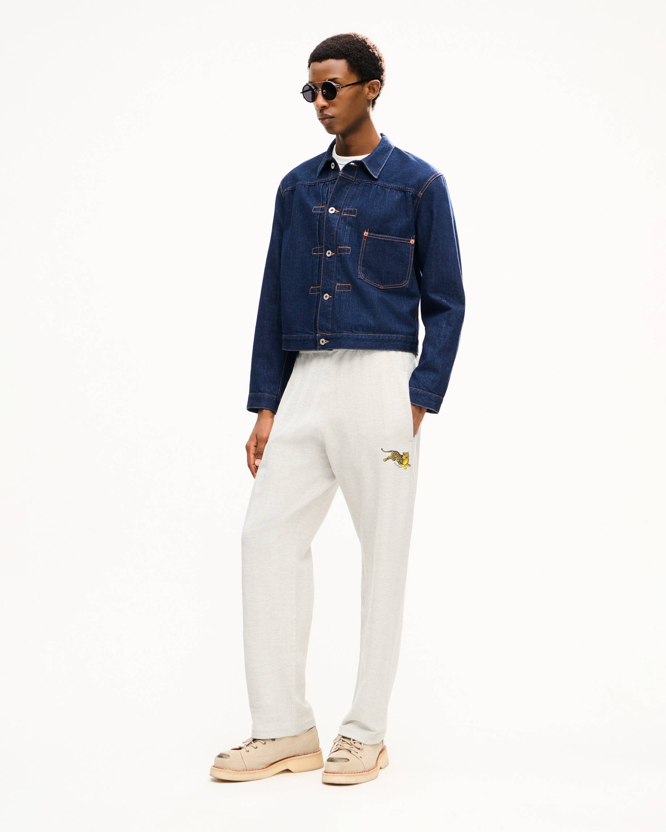 'KENZO Jumping Tiger' straight jogpants in cotton