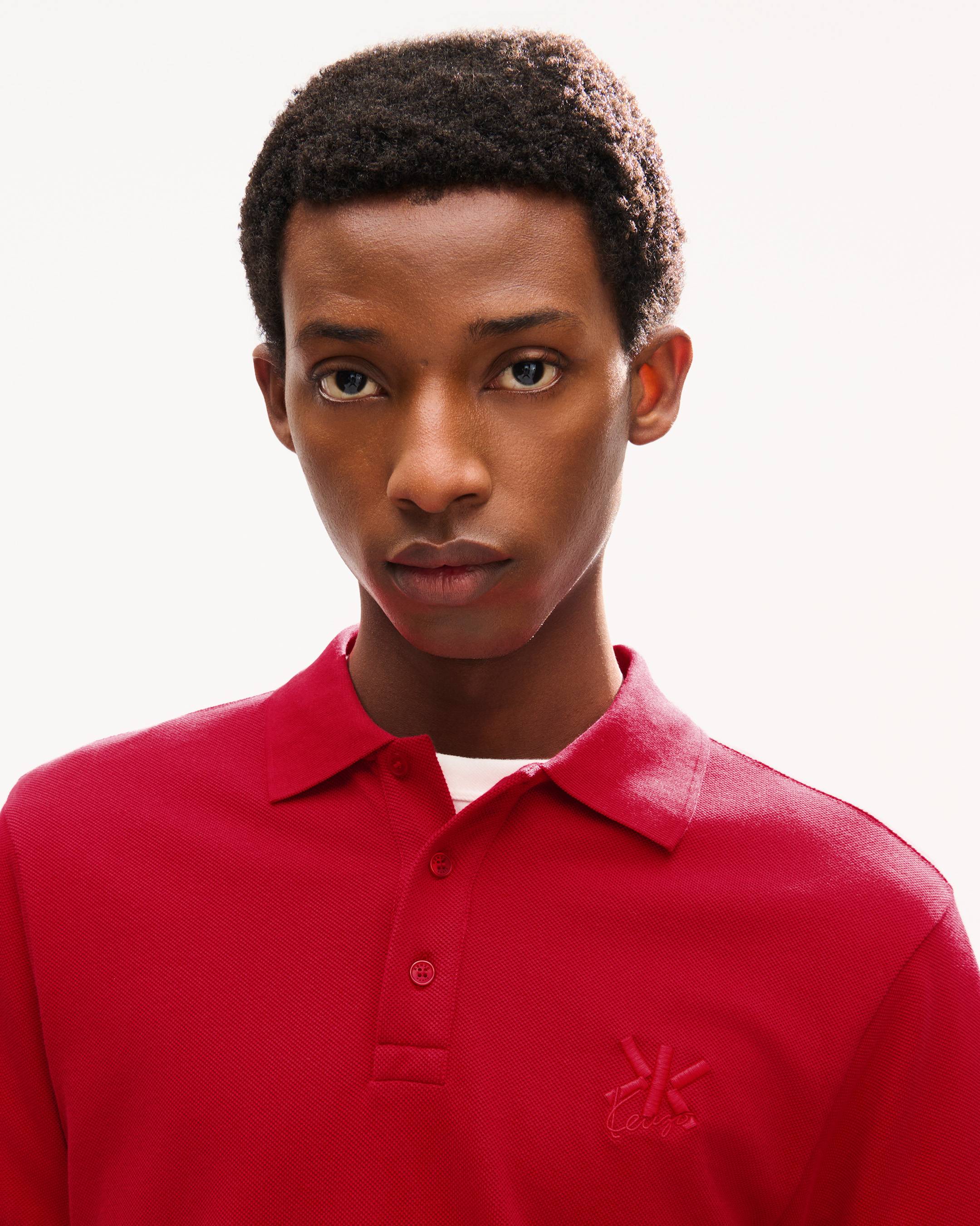 'KENZO Double K' slim polo in cotton