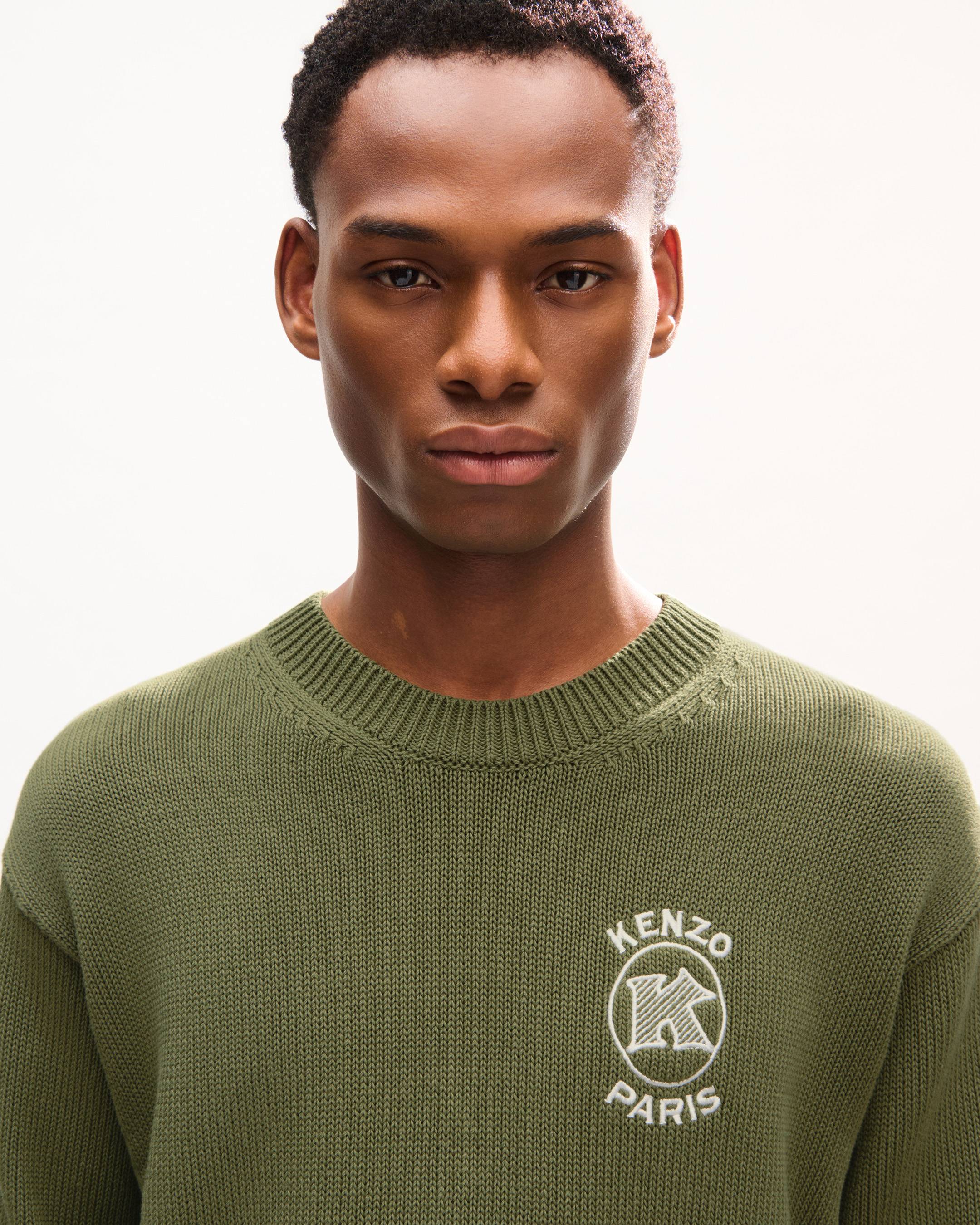 KENZO Paris Emblem' embroidered jumper in cotton | Men's | KENZO