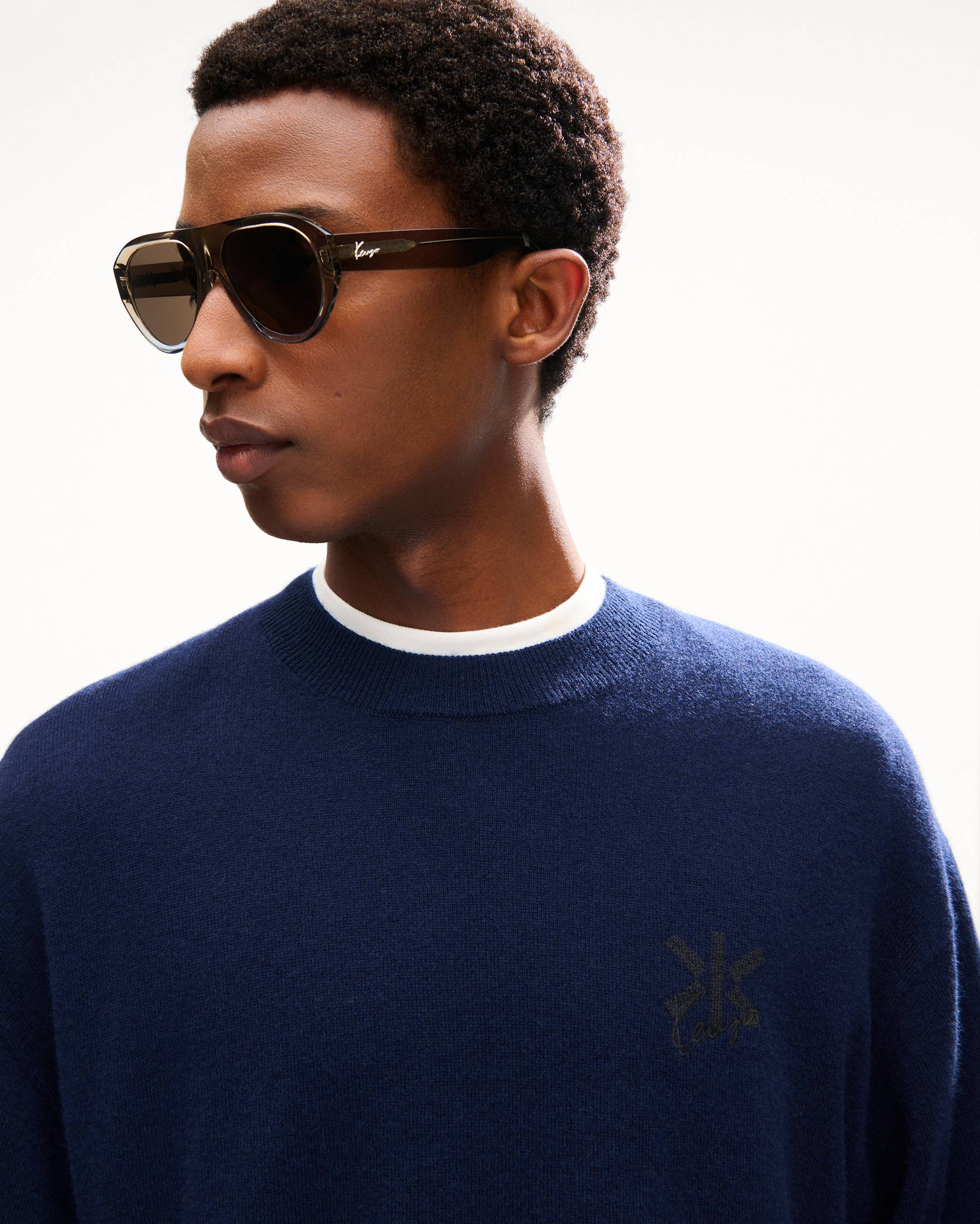 KENZO Double K' jumper in wool chasmere | Men's | KENZO