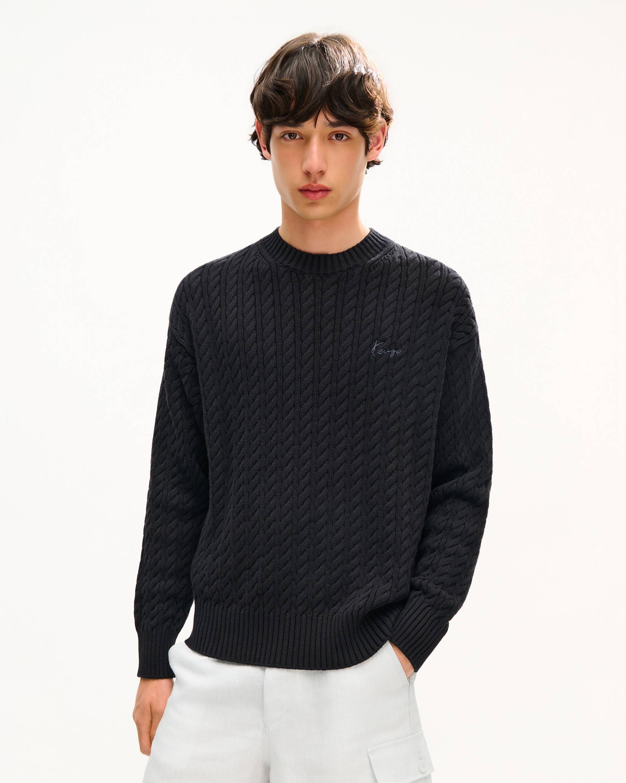 Strickpullover mit &bdquo;KENZO Signature&ldquo;-Stickerei