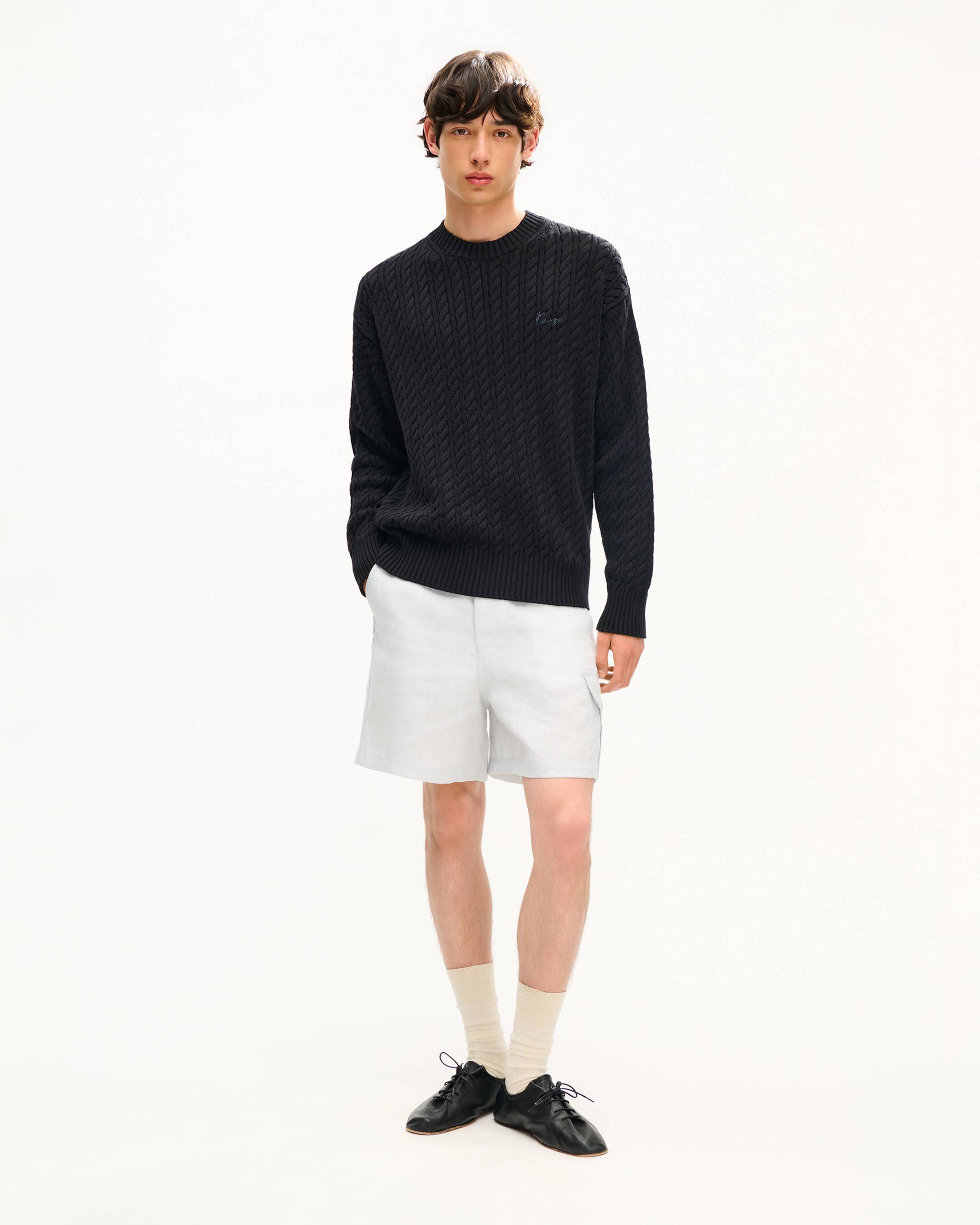 Pull brod&eacute; 'KENZO Signature' en maille