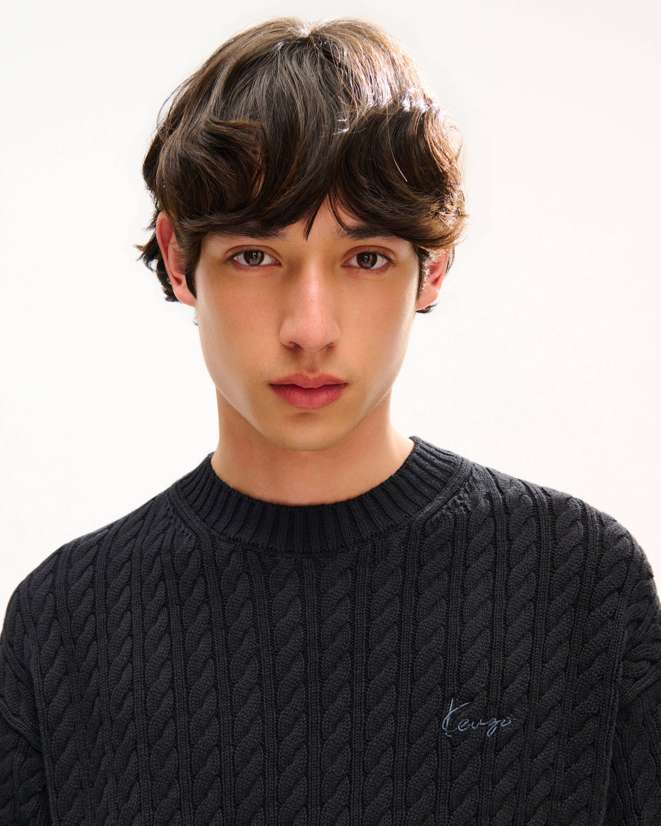 Strickpullover mit &bdquo;KENZO Signature&ldquo;-Stickerei