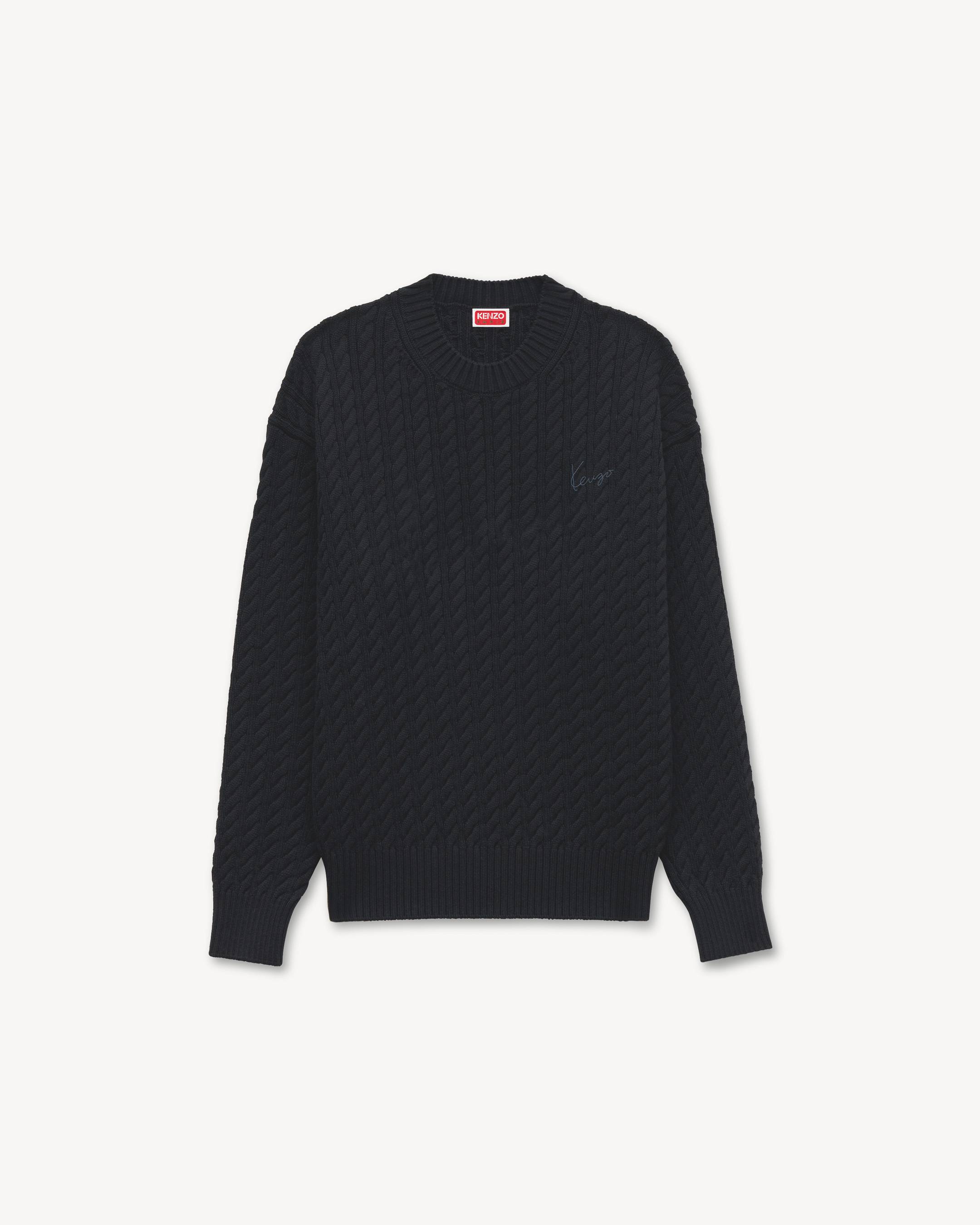 Pull brod&eacute; 'KENZO Signature' en maille