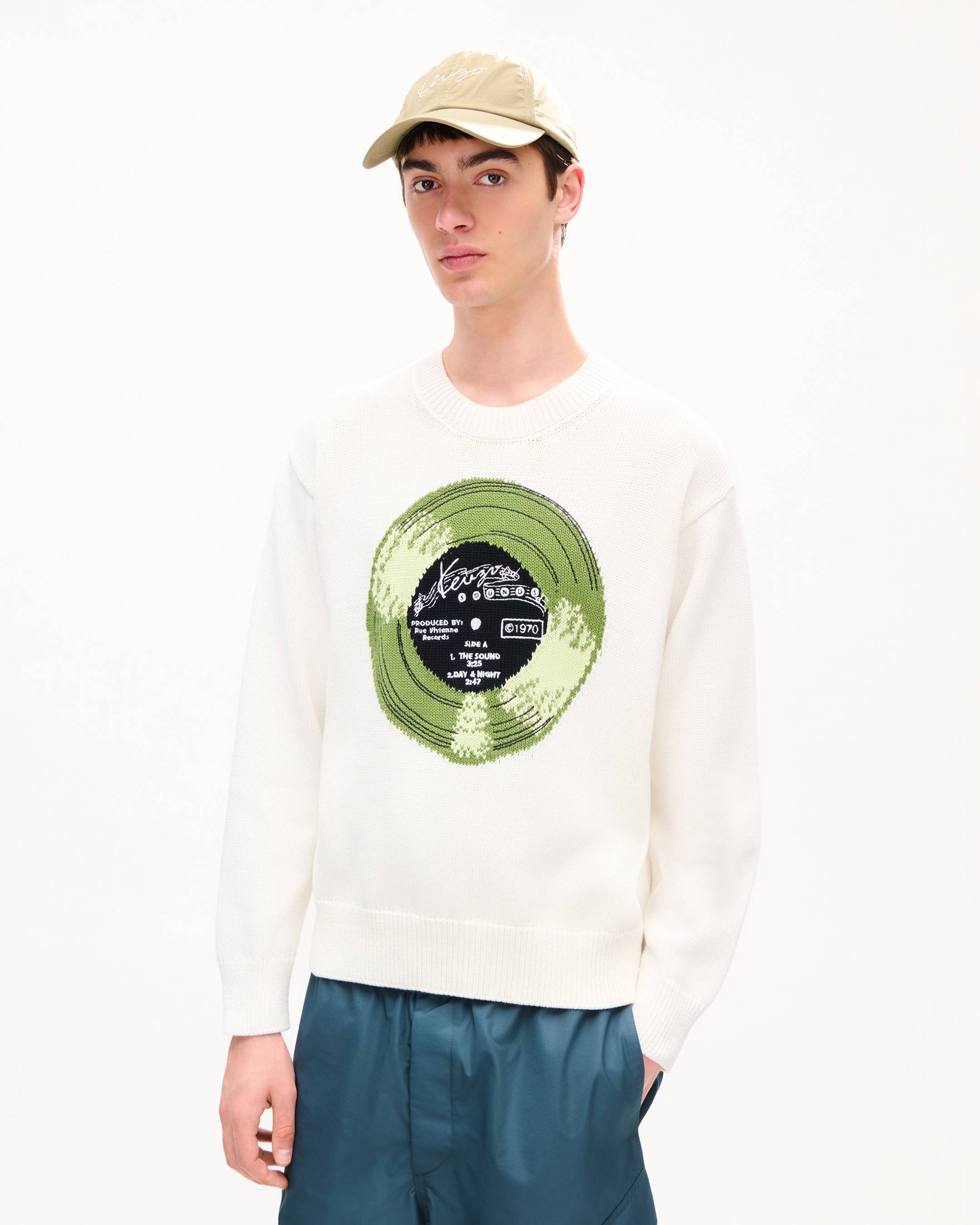 'KENZO Sounds' embroidered jumper in cotton