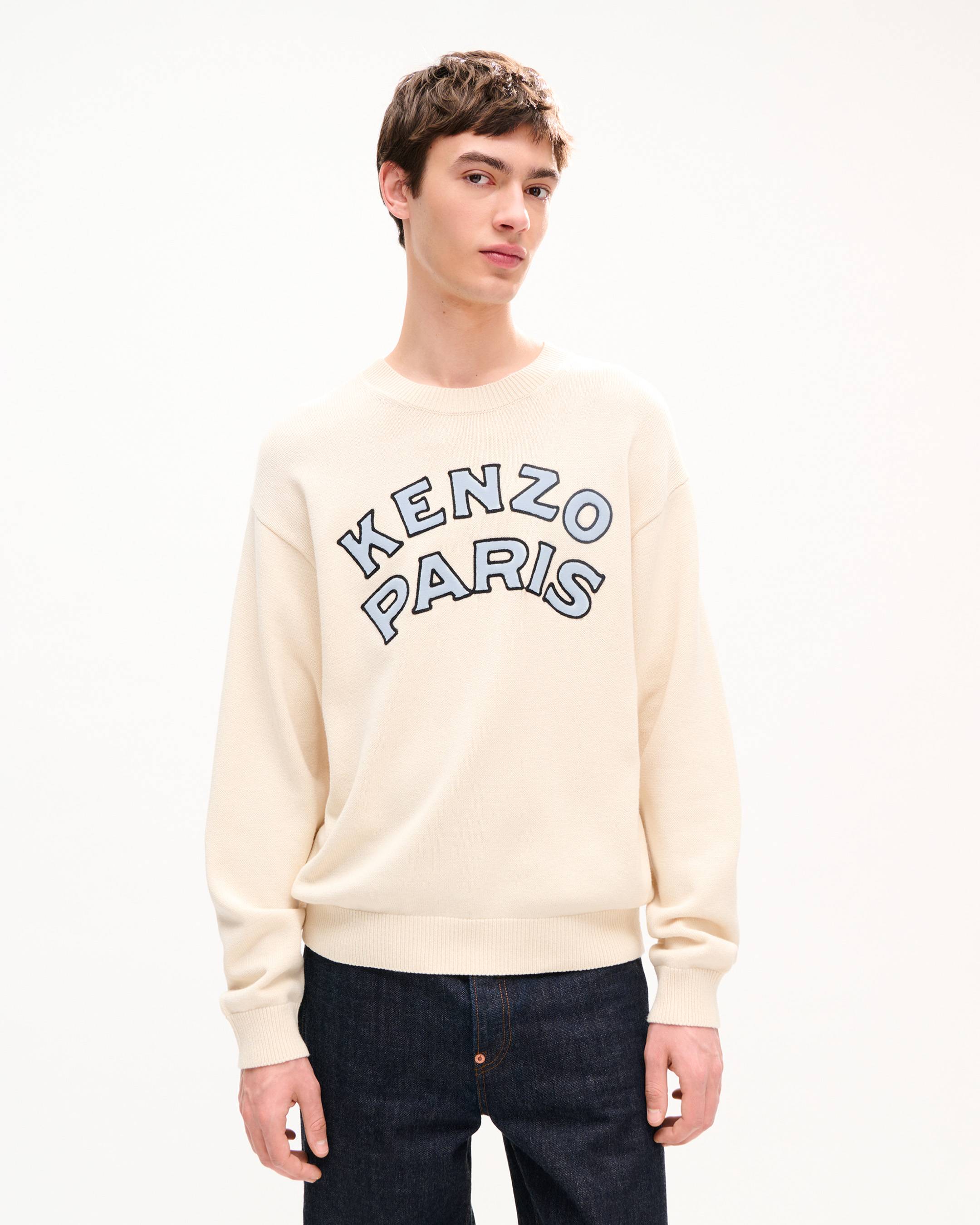 'KENZO Paris Emblem' jumper in wool cotton