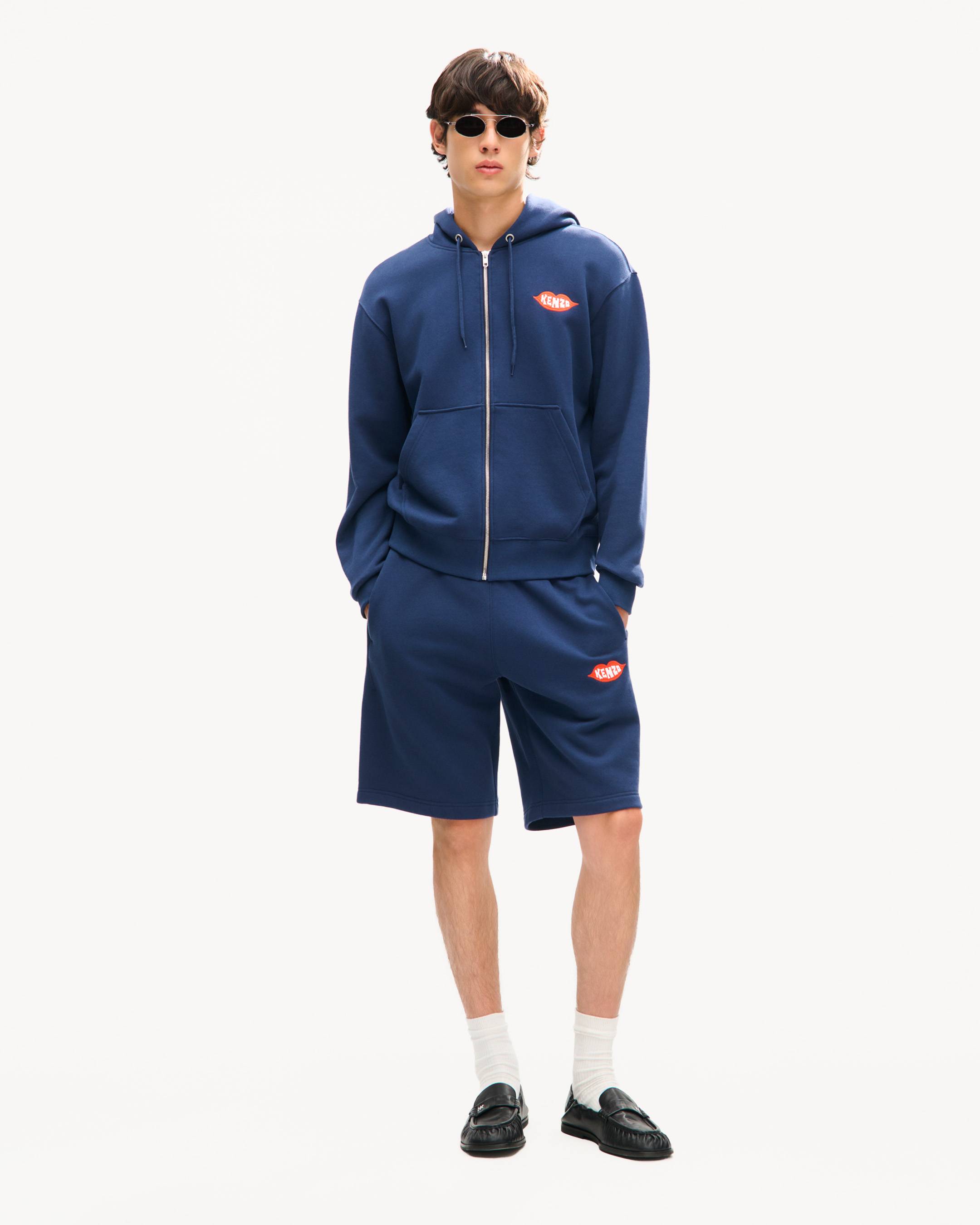 'KENZO Loves' embroidered shorts in cotton
