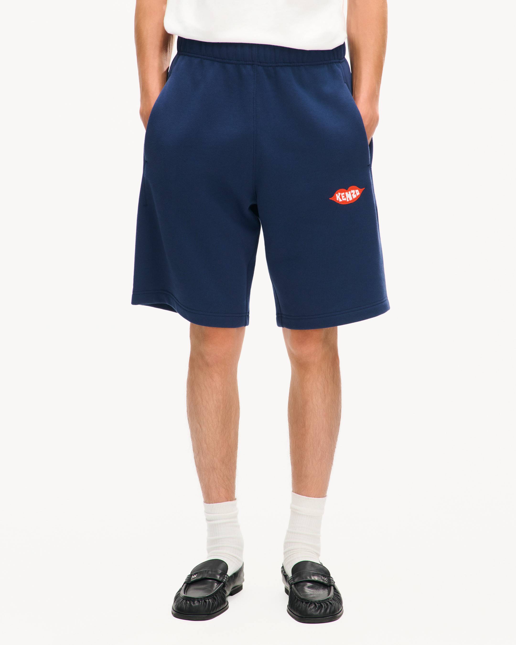 'KENZO Loves' embroidered shorts in cotton