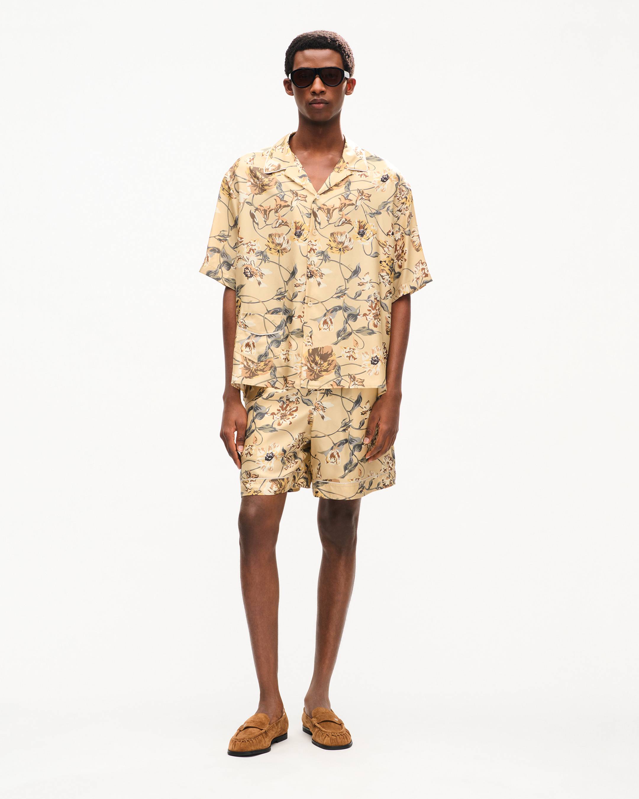KENZO Wildflower' エラスティック ショーツ イン シルク | メンズ | KENZO
