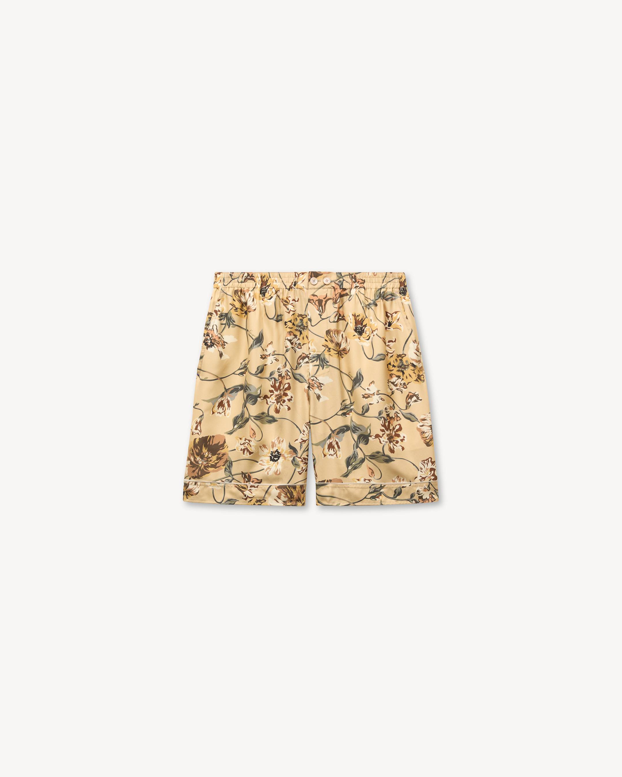 'KENZO Wildflower' エラスティック ショーツ イン シルク