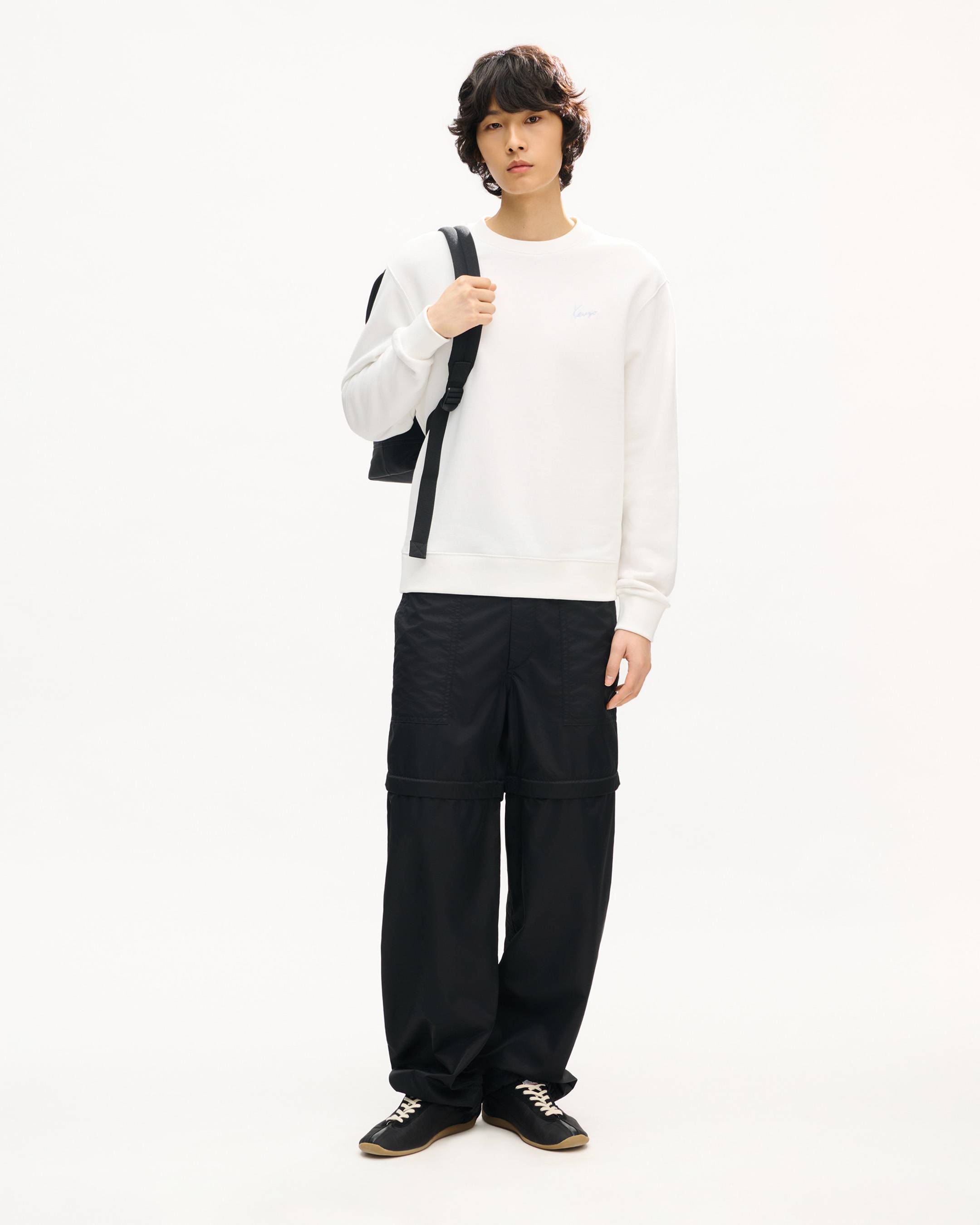 Sweatshirt brod&eacute; 'KENZO Signature' en coton