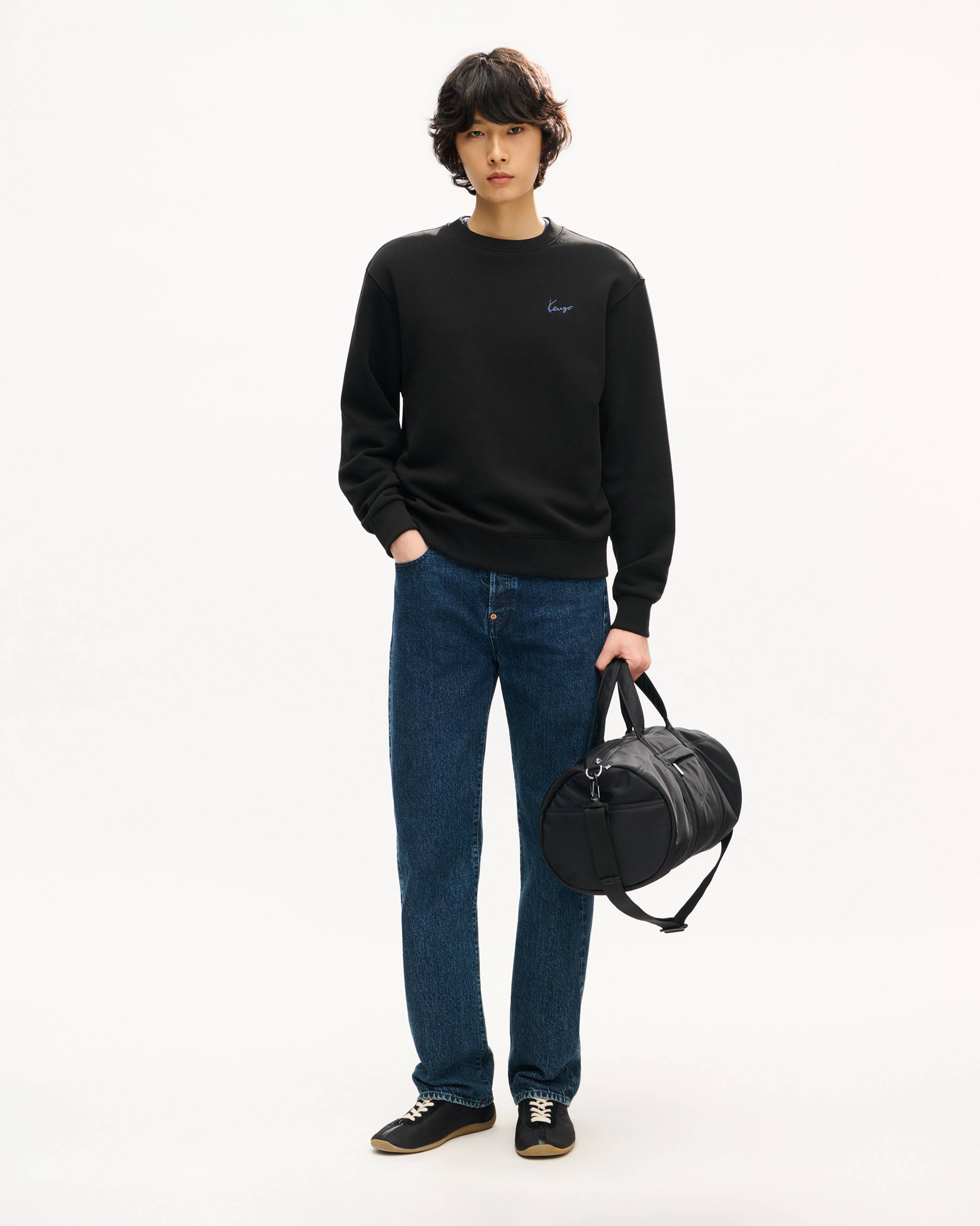 Sweatshirt brod&eacute; 'KENZO Signature' en coton