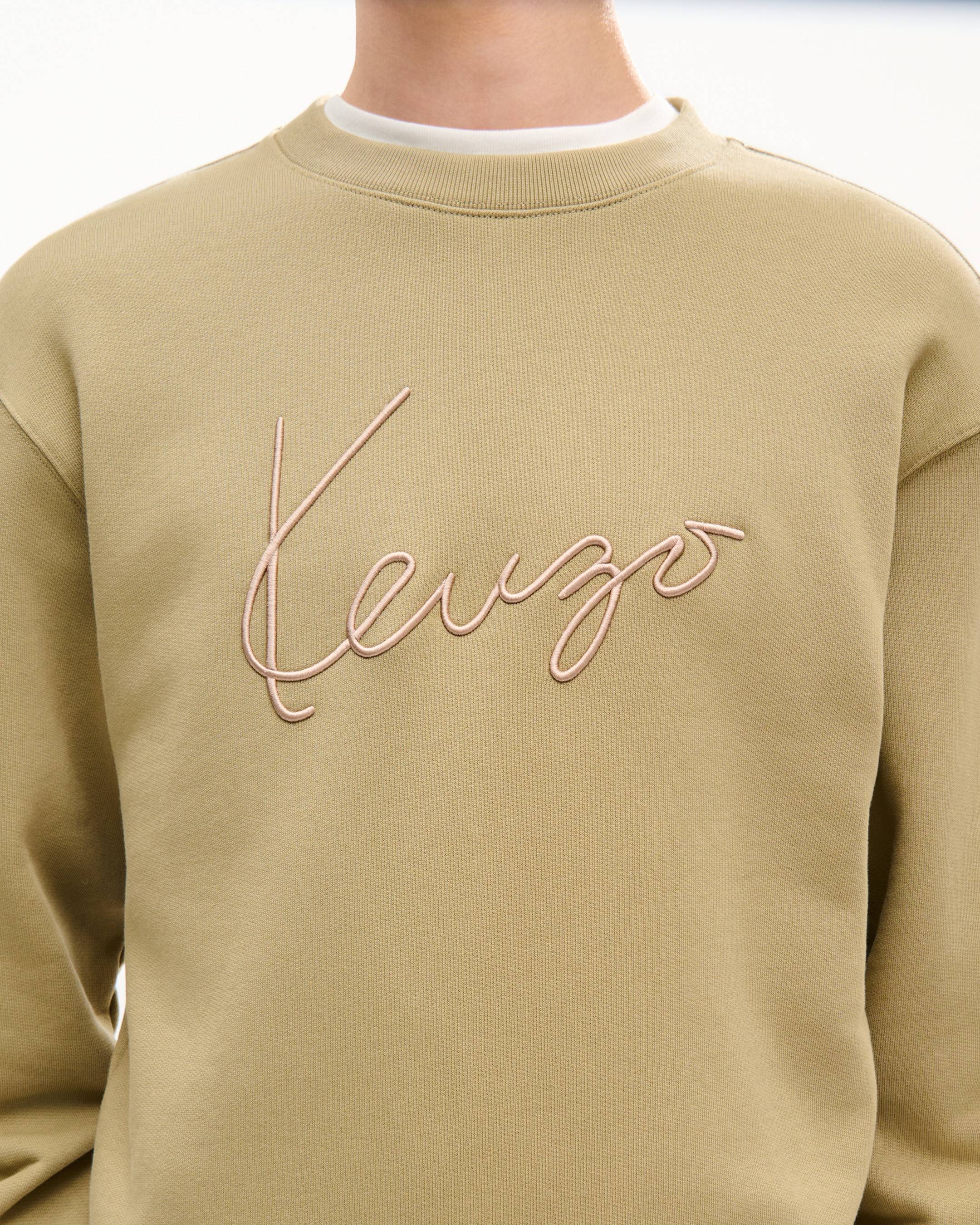 Sweatshirt brod&eacute; 'KENZO Signature' en coton