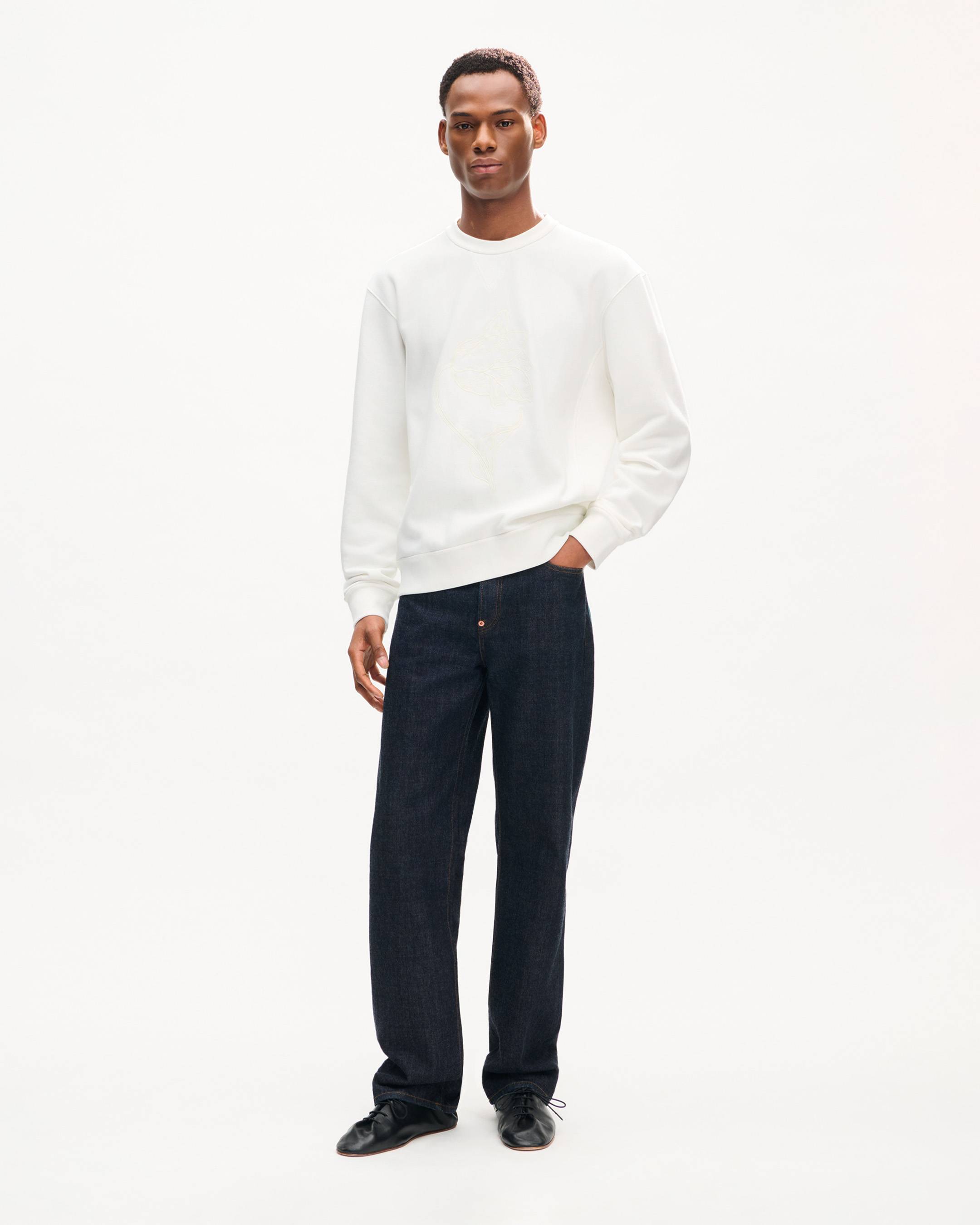 Sweatshirt brod&eacute; 'KENZO Tulip' en coton