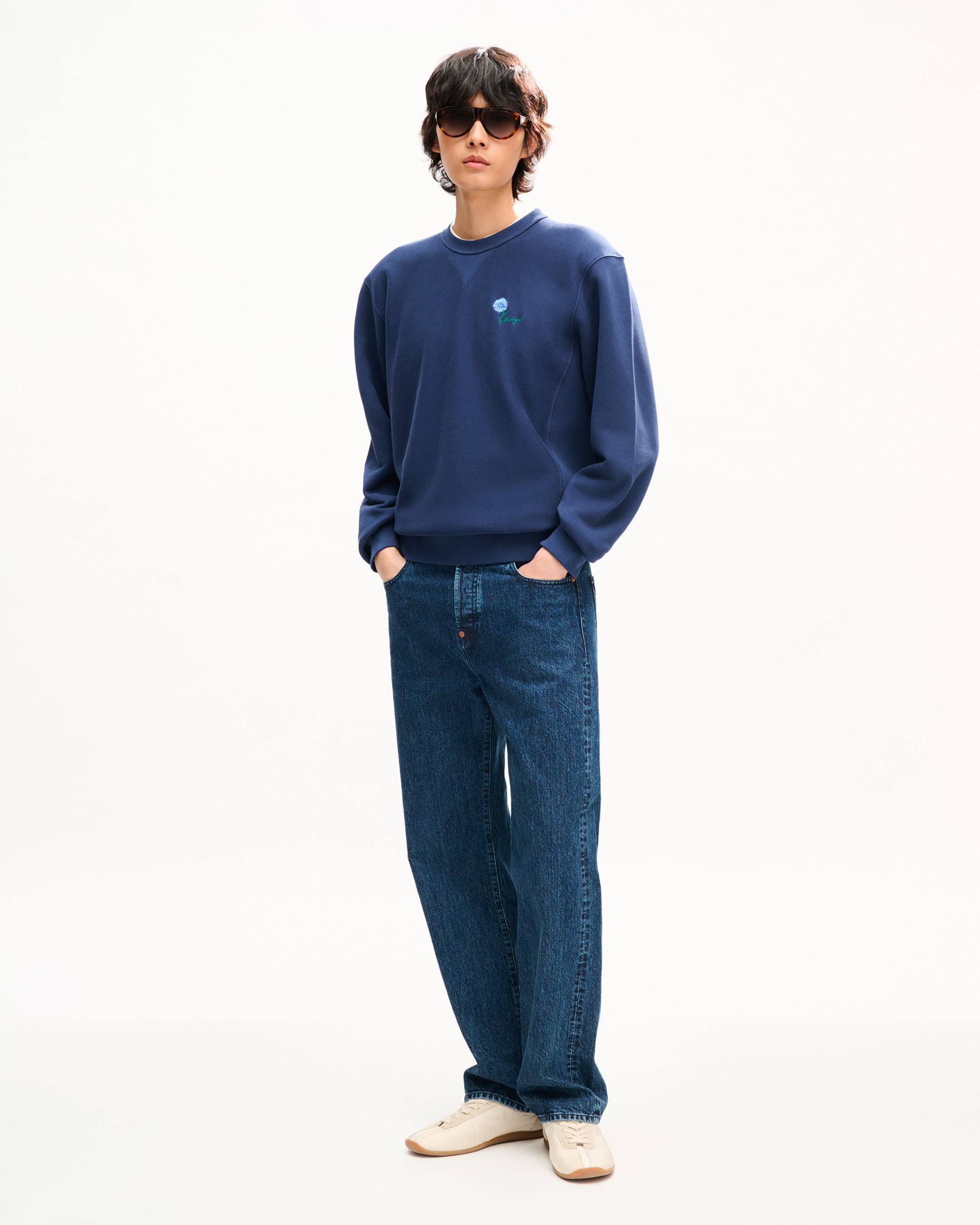 Sweatshirt brod&eacute; 'KENZO Tulip' en coton